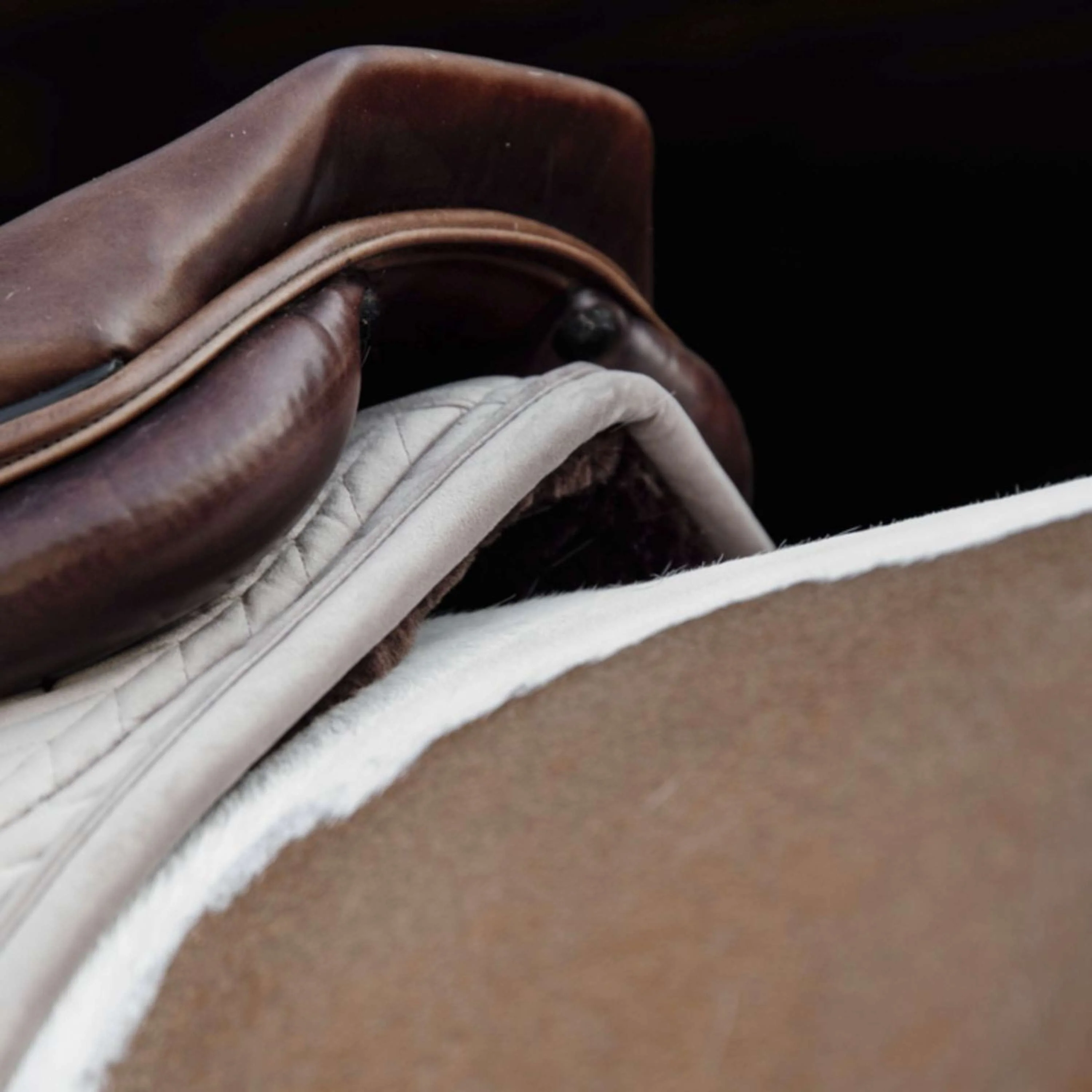 Kentucky Horsewear Sottosella Skin Friendly Velvet Saltando Beige - Image 4