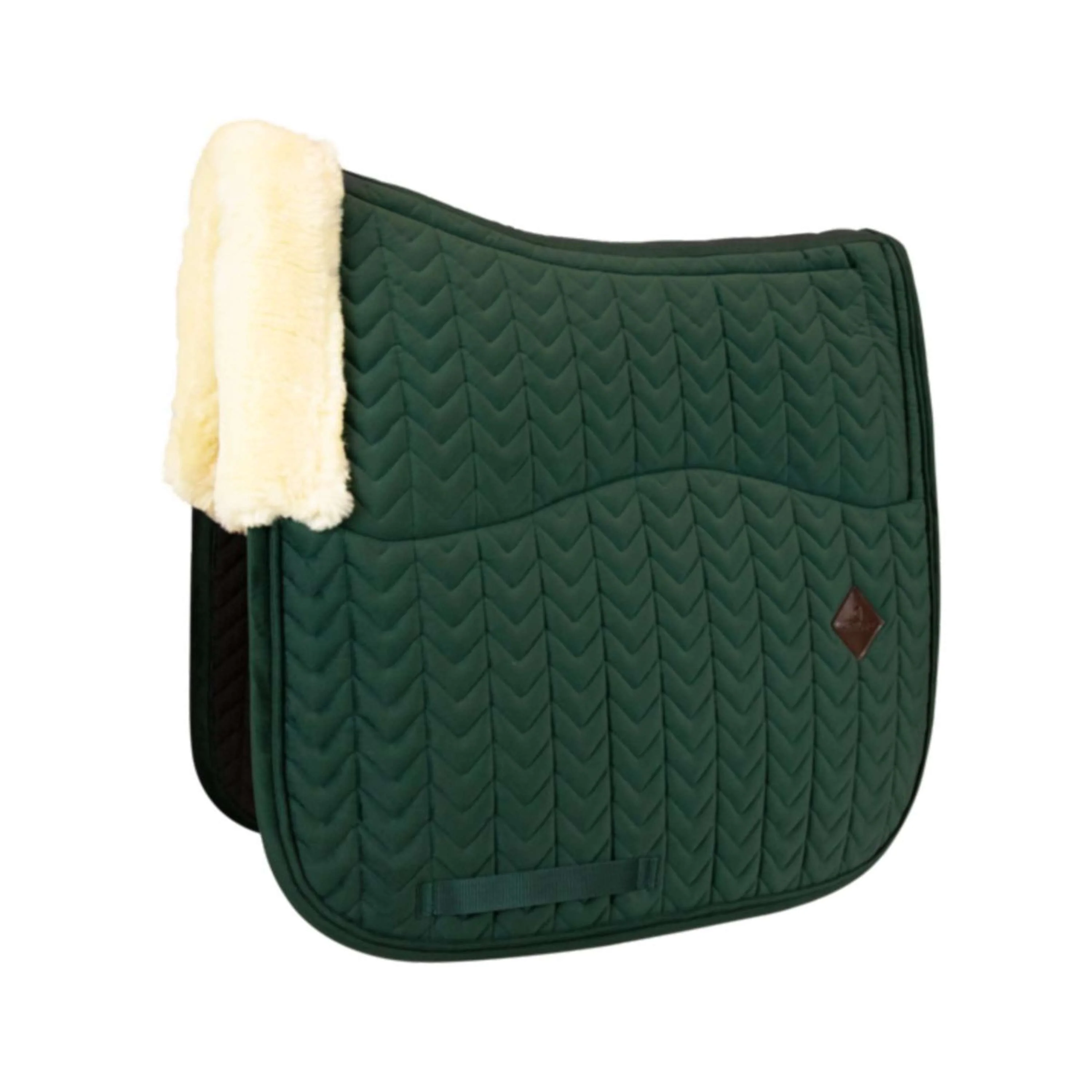 Kentucky Horsewear Sottosella Skin Friendly Velvet Dressage Pine Green - Image 5