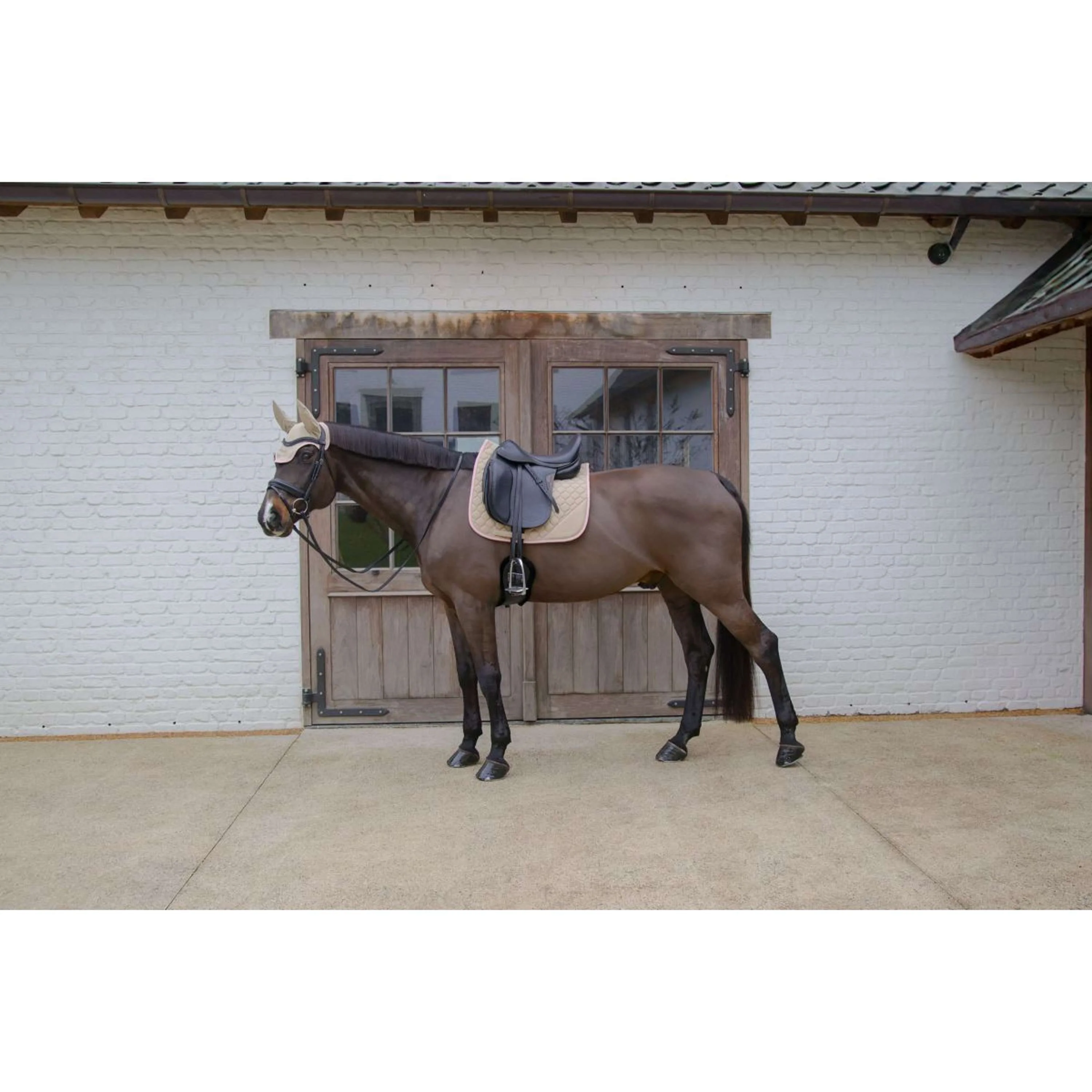 Kentucky Horsewear Sottosella Softshell Onion Quilt Dressage Beige/Rosa antico - Image 7