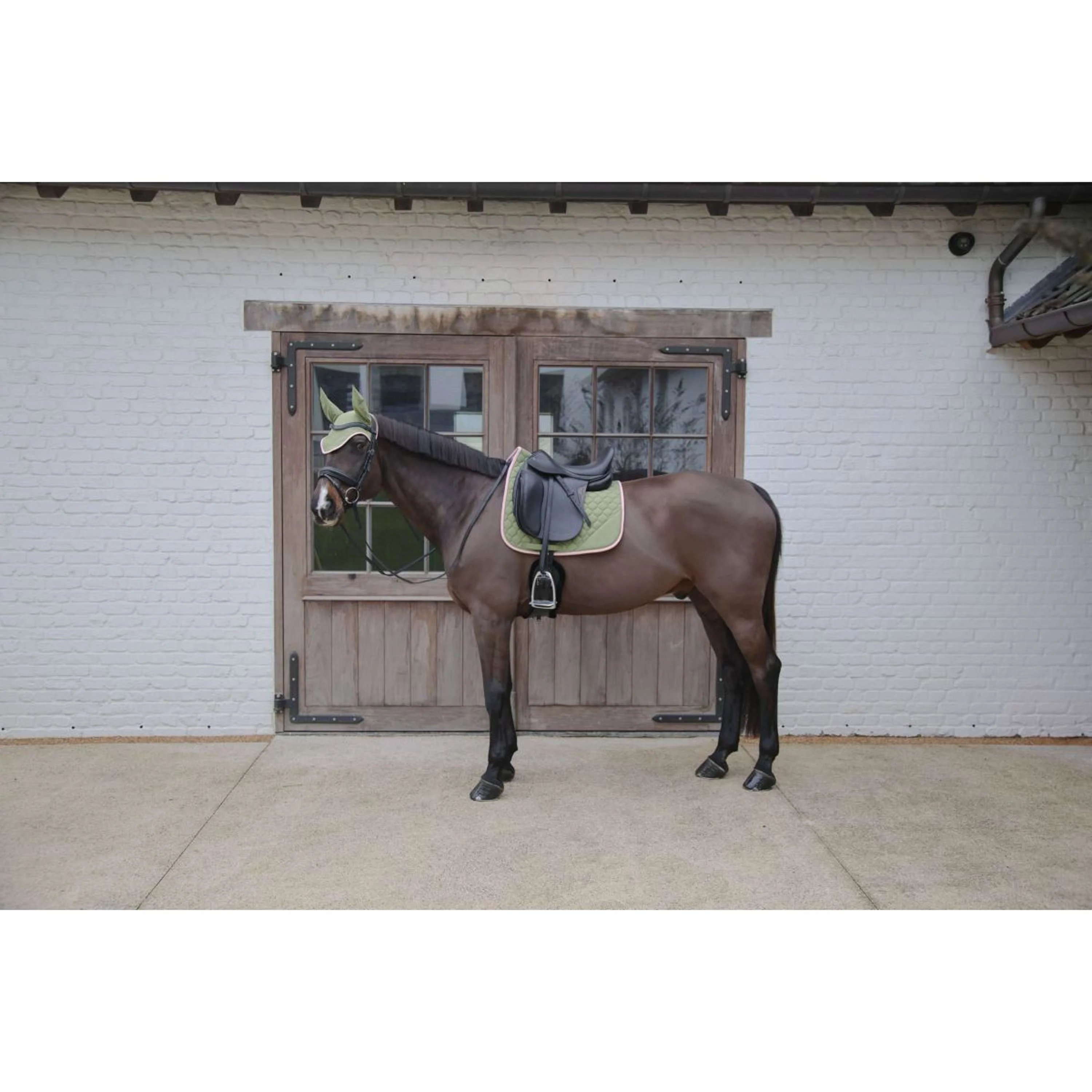 Kentucky Horsewear Sottosella Softshell Onion Quilt Dressage Cachi/Rosa antico - Image 8