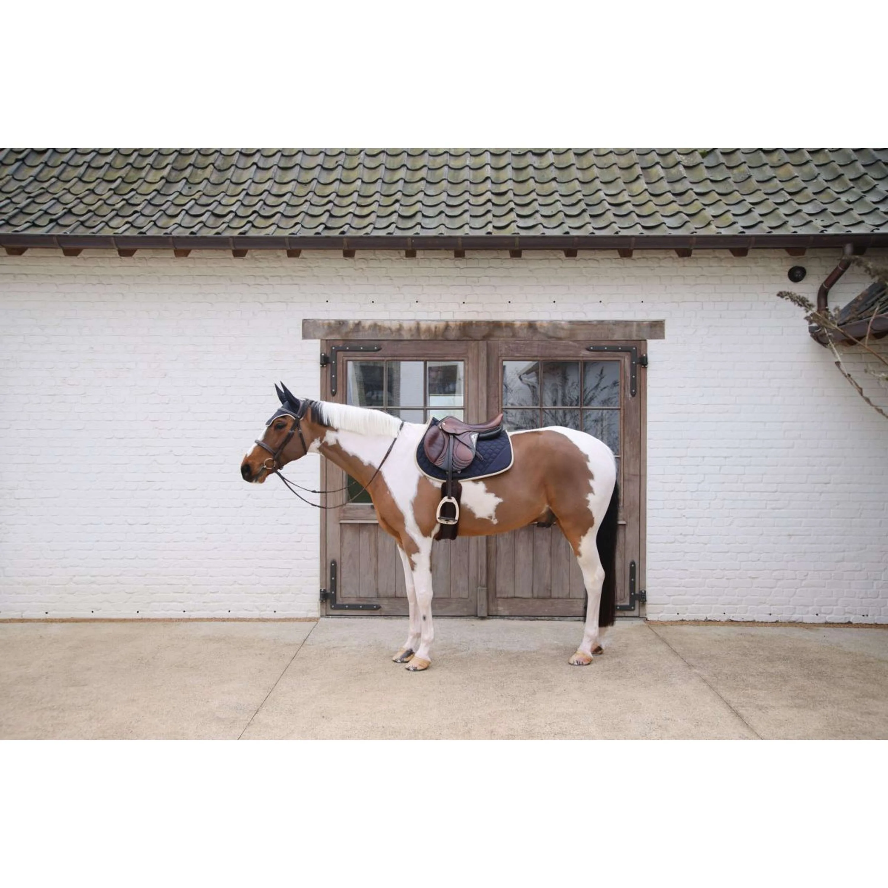 Kentucky Horsewear Sottosella Softshell Onion Quilt saltando Blu marino/beige - Image 3