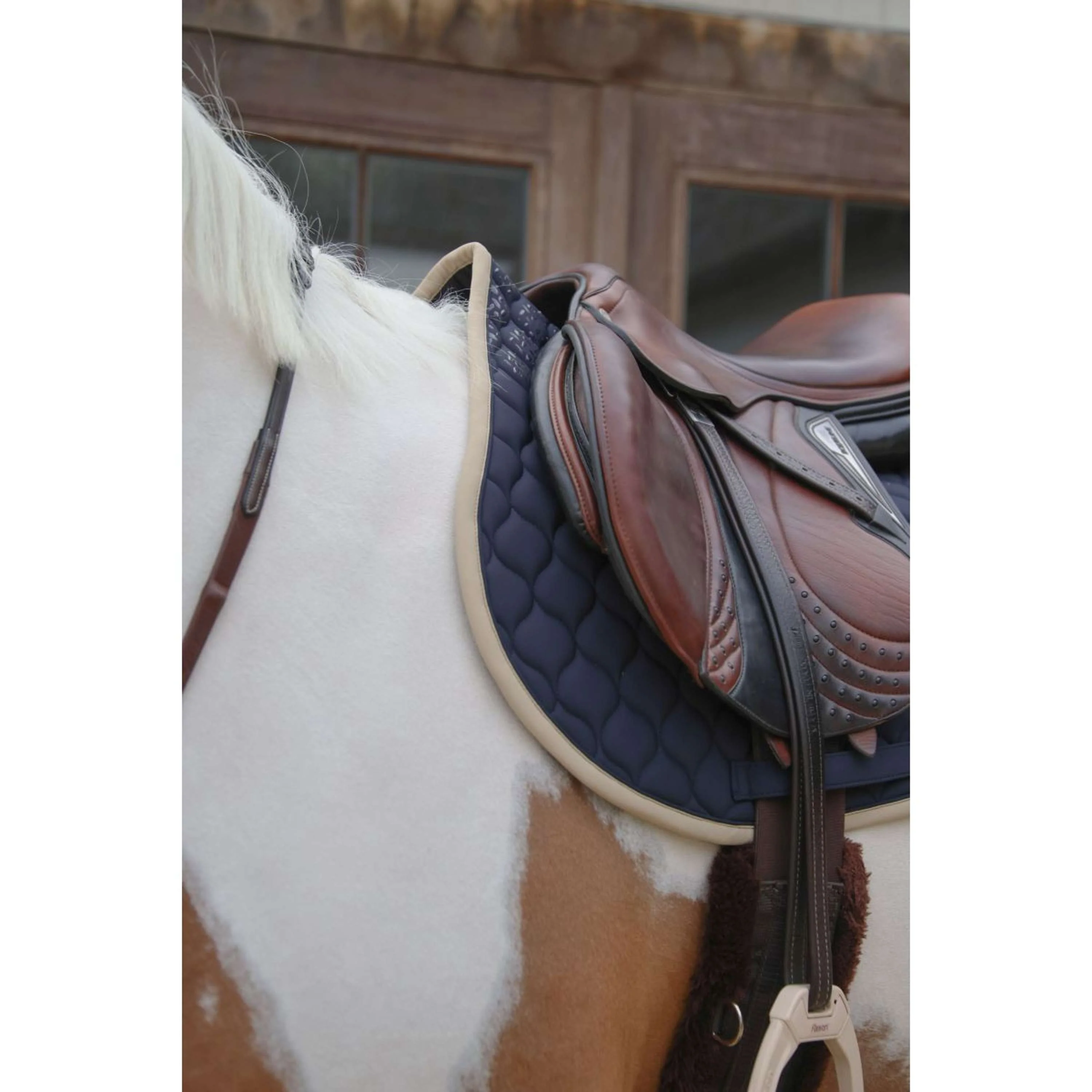 Kentucky Horsewear Sottosella Softshell Onion Quilt saltando Blu marino/beige - Image 7