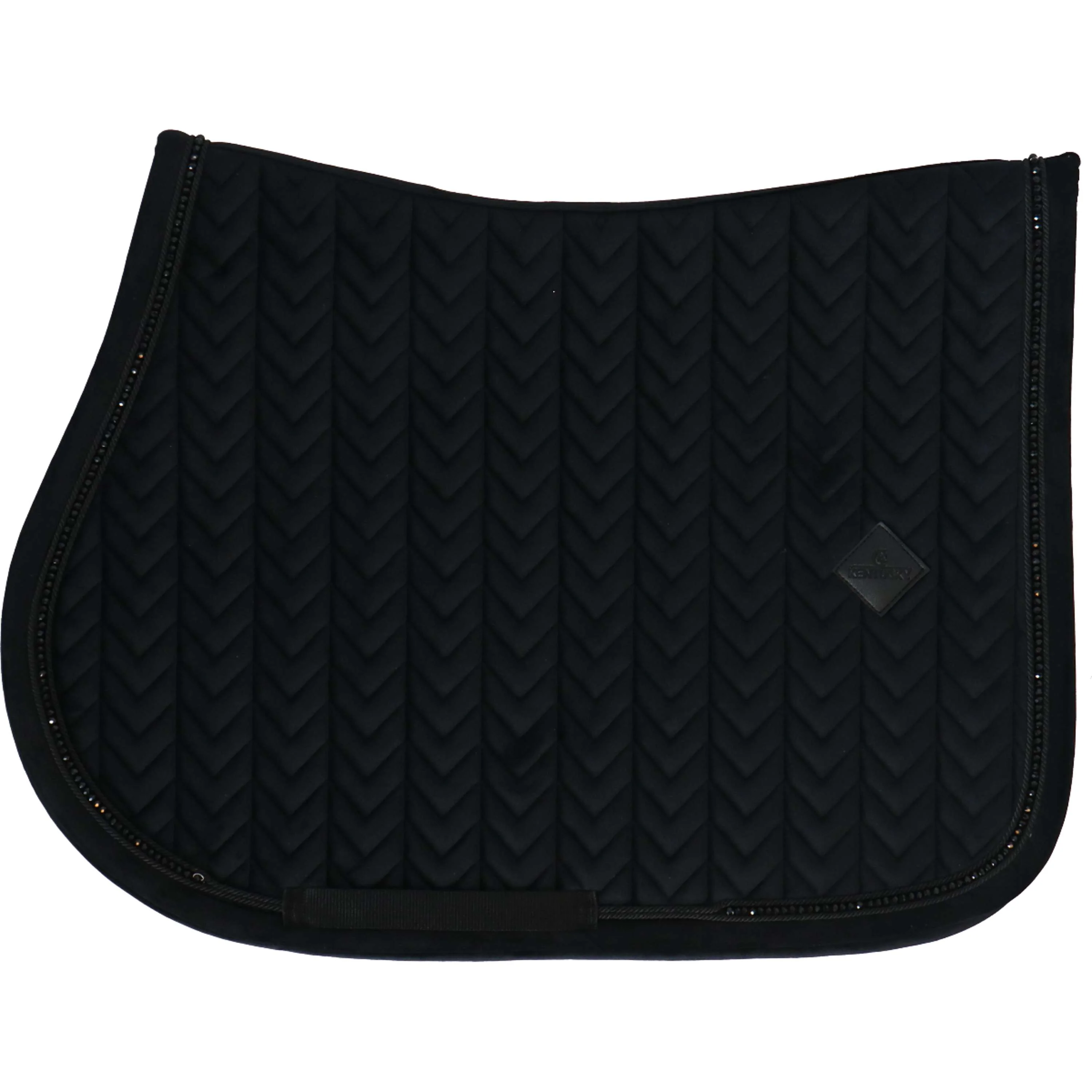Kentucky Horsewear Sottosella Velvet Pearls Saltando Nero - Image 9