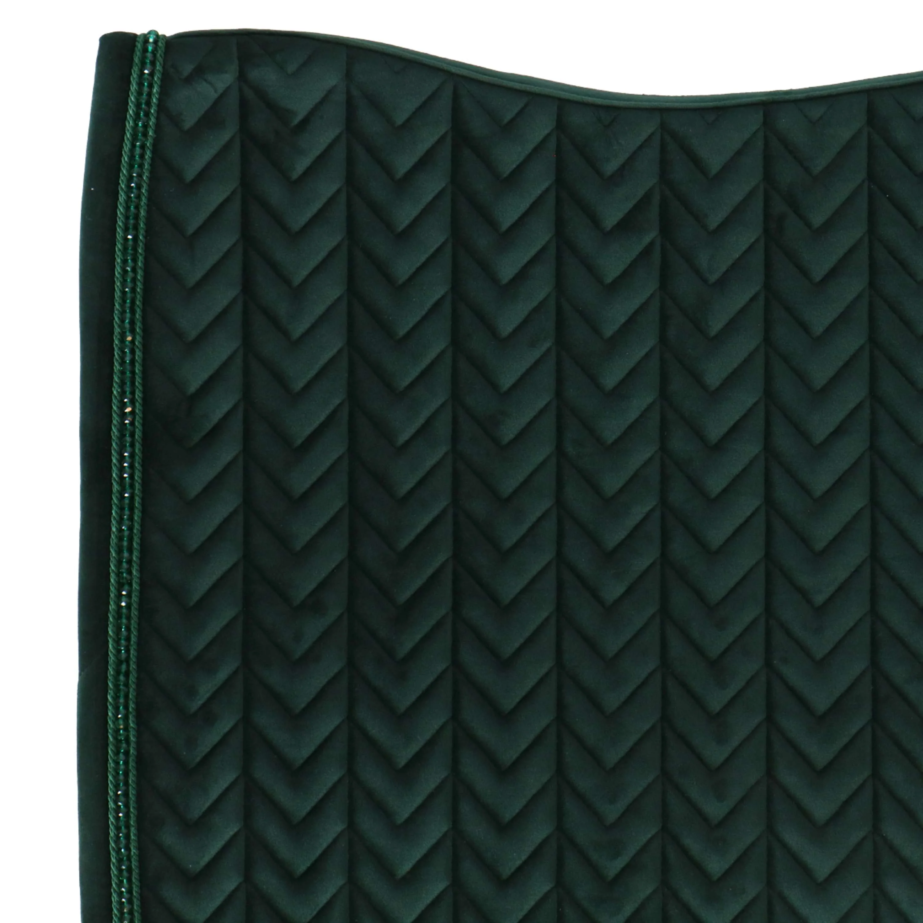 Kentucky Horsewear Sottosella Velvet Pearls Dressage Pine Green - Image 9