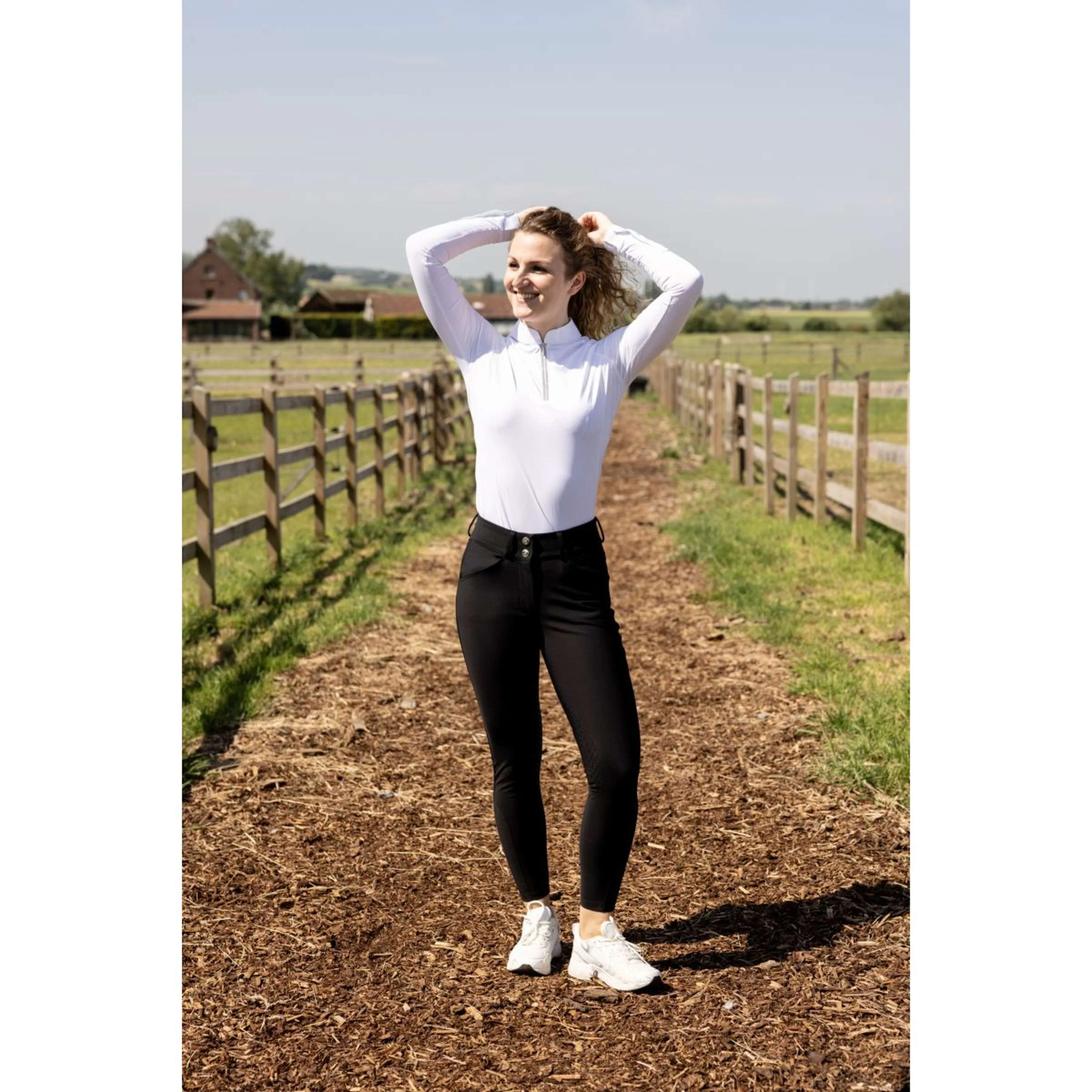 Kentucky Pantaloni da Equitazione Miami Knee Grip Donne Nero - Image 2