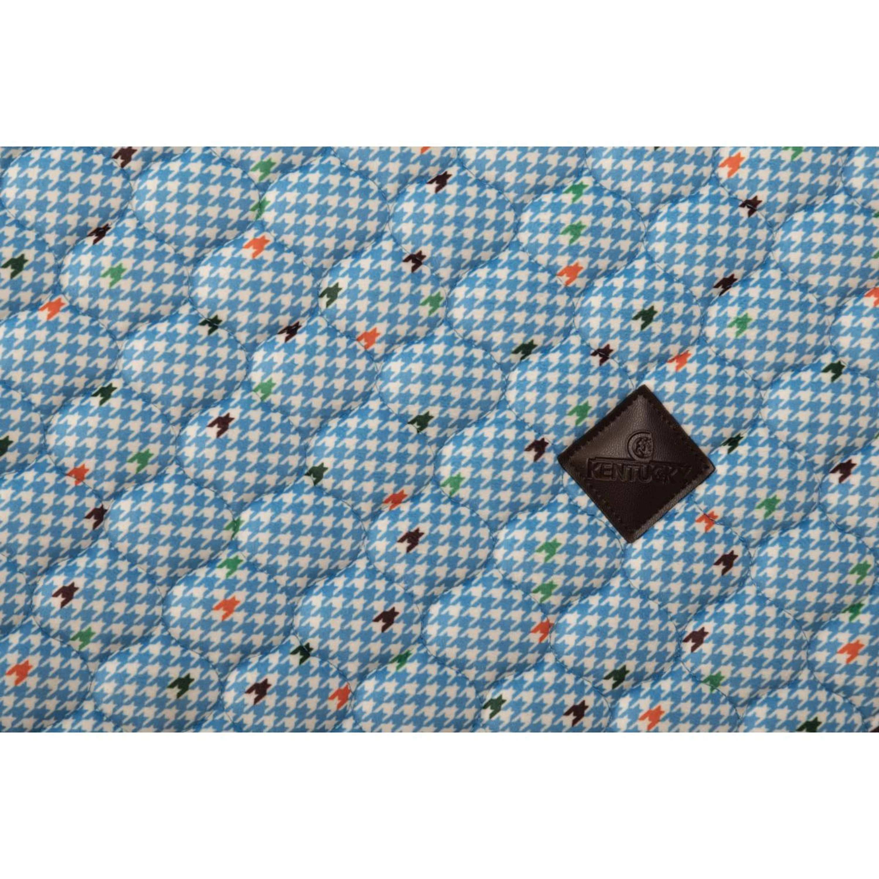 Kentucky Sottosella Velvet Pied De Poule Dressage Navy - Image 5