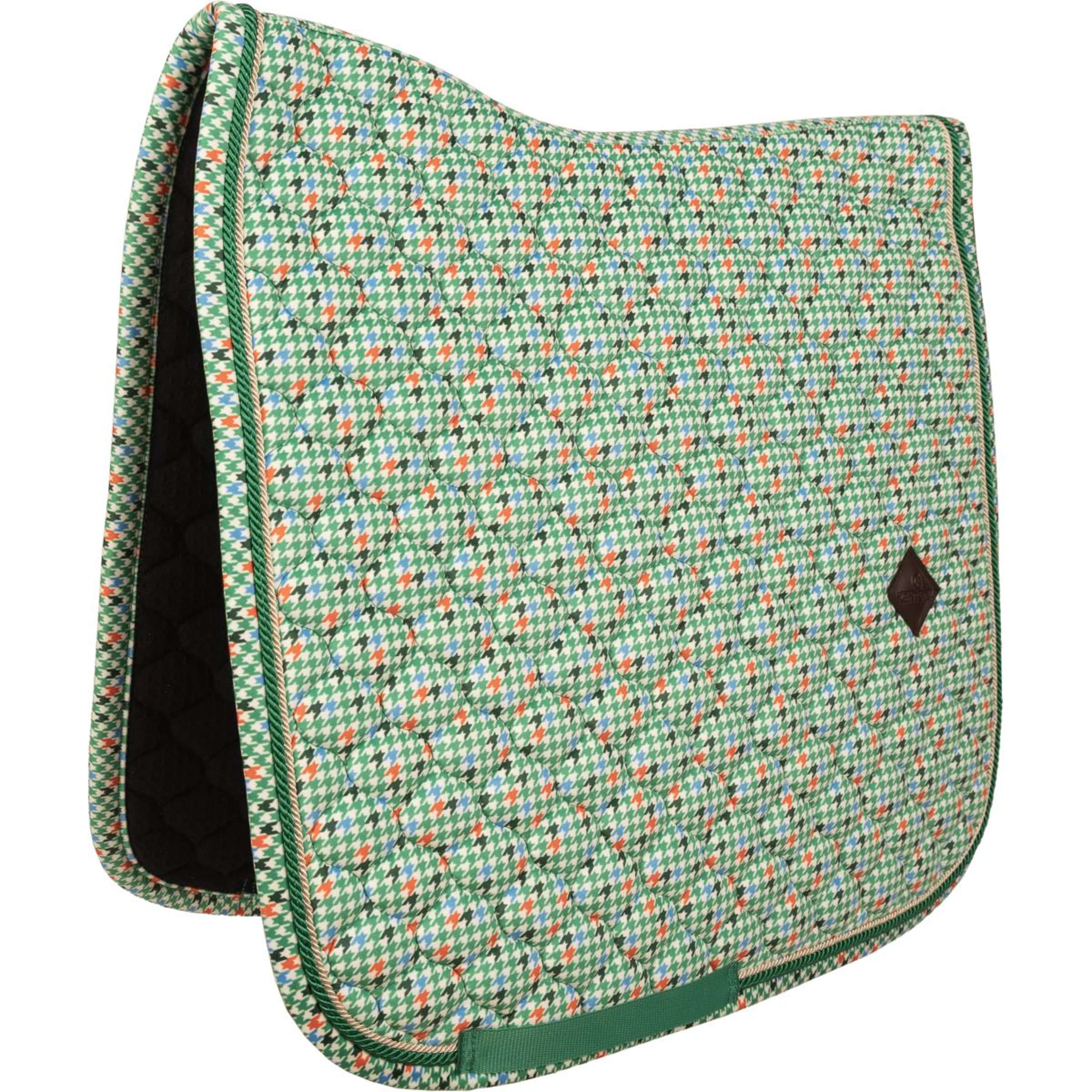 Kentucky Sottosella Velvet Pied De Poule Dressage Verde chiaro