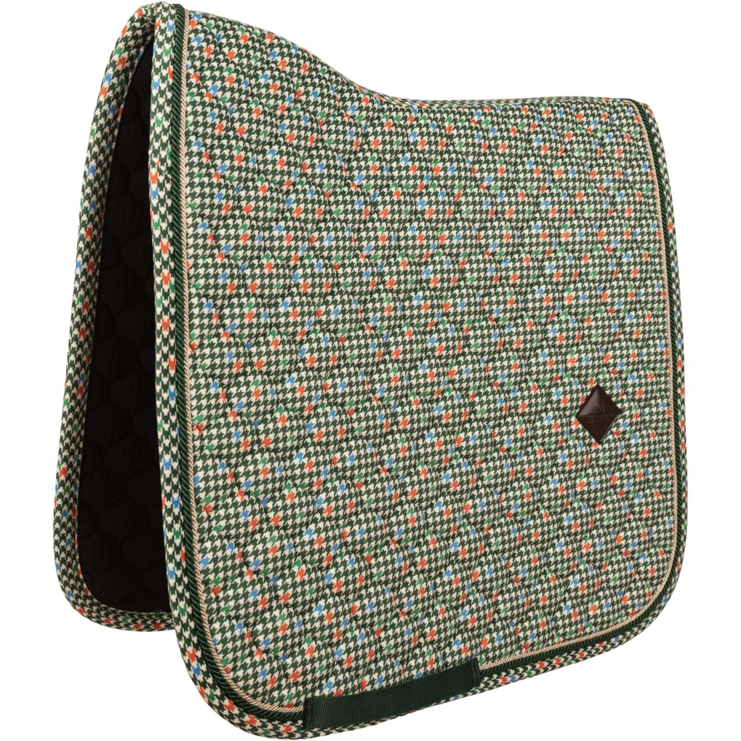 Kentucky Sottosella Velvet Pied De Poule Dressage Verde scuro
