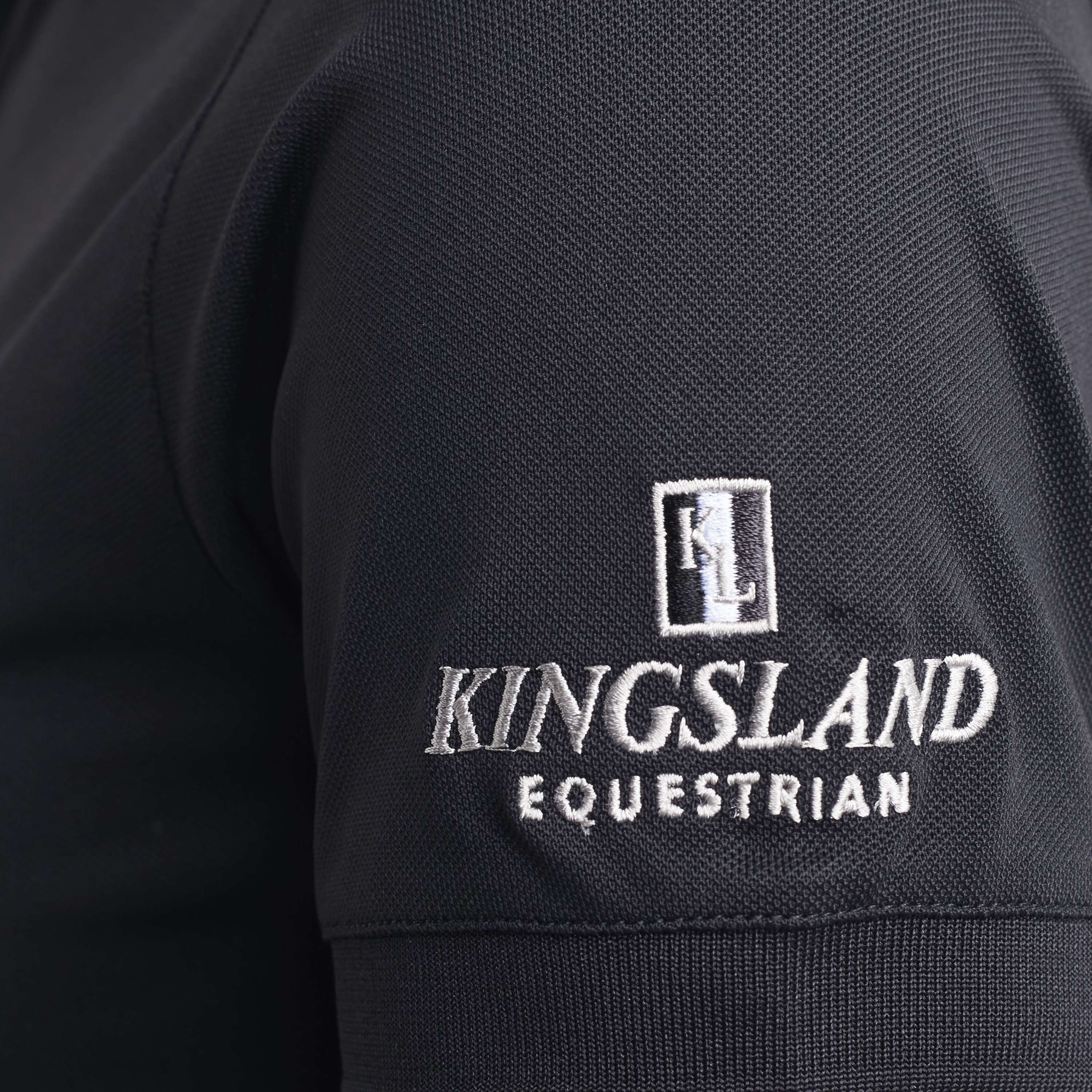 Kingsland Shirt Classic Pique Donne Nero - Image 3