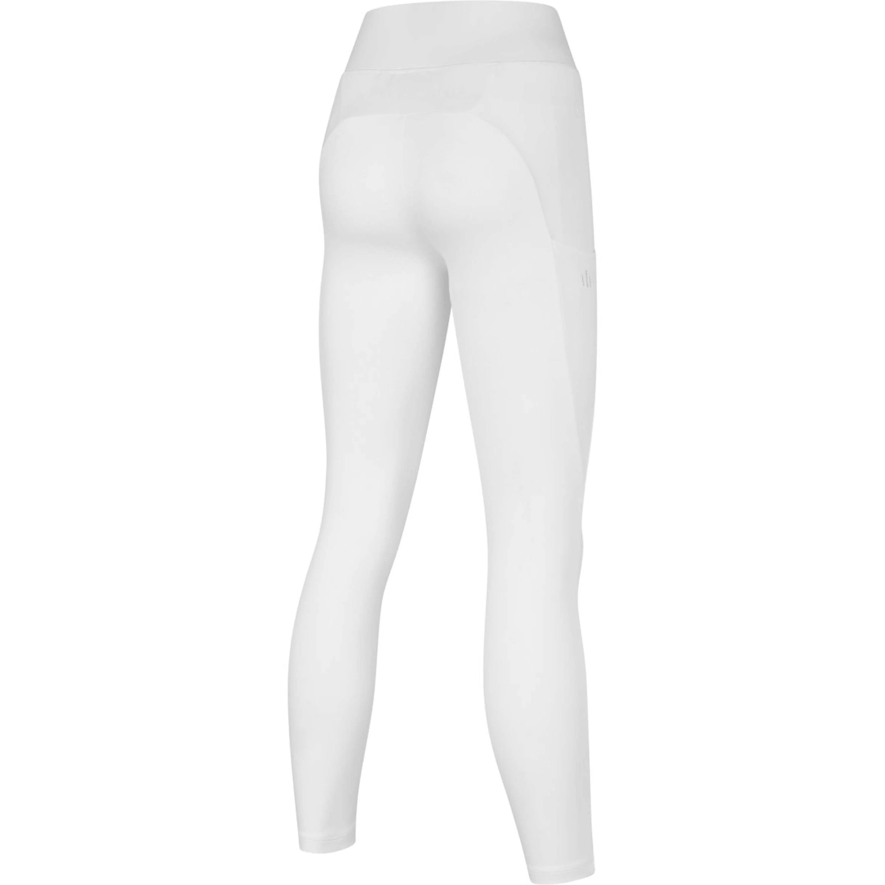 Kingsland Leggings da Equitazione KLLauren F-Tec 5 Full Grip Bianco - Image 3