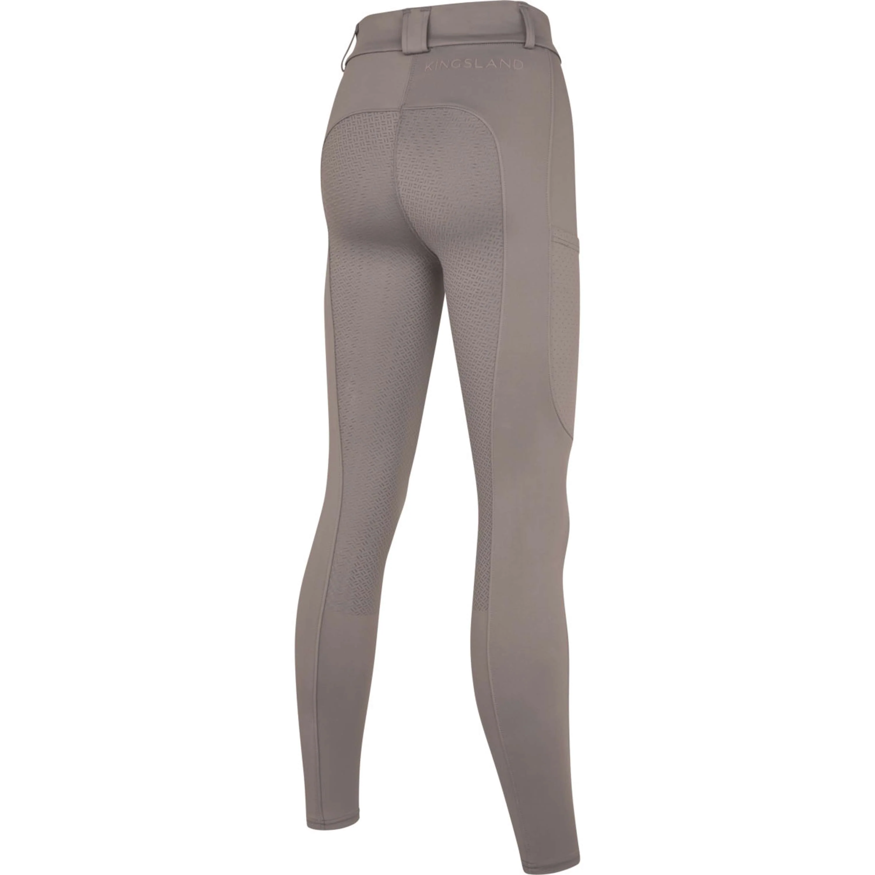 Kingsland Pantaloni da Equitazione KLKaya Full Grip Brown Iron - Image 2
