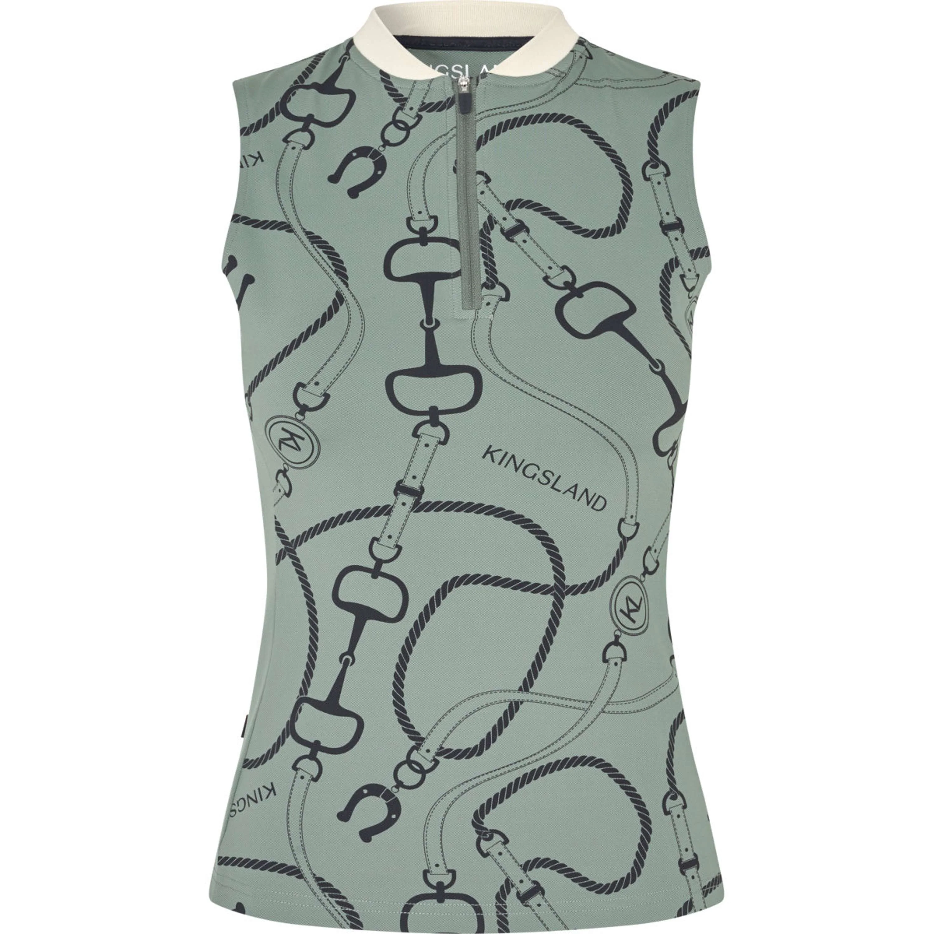 Kingsland Maglia KLLarissa Senza Maniche Green Agave