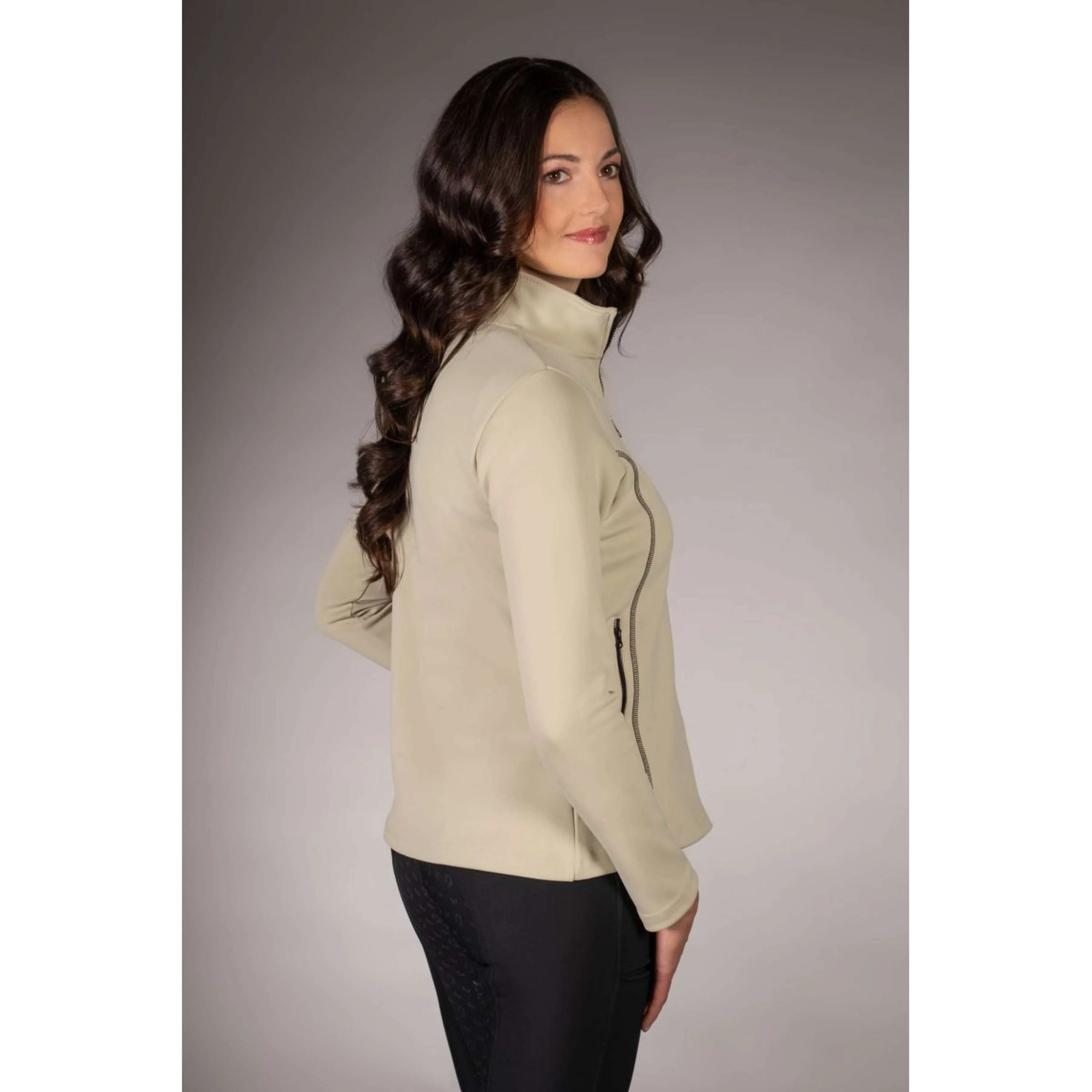 Lauria Garrelli Gilet in Pile Limone Grigio/Beige - Image 5