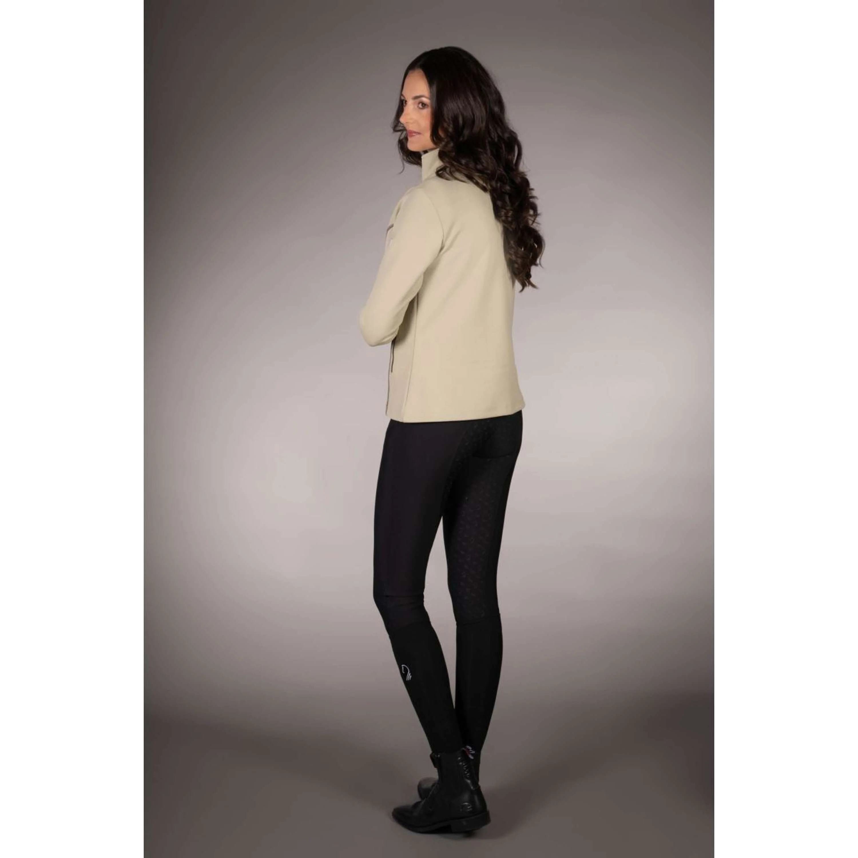 Lauria Garrelli Gilet in Pile Limone Grigio/Beige - Image 7