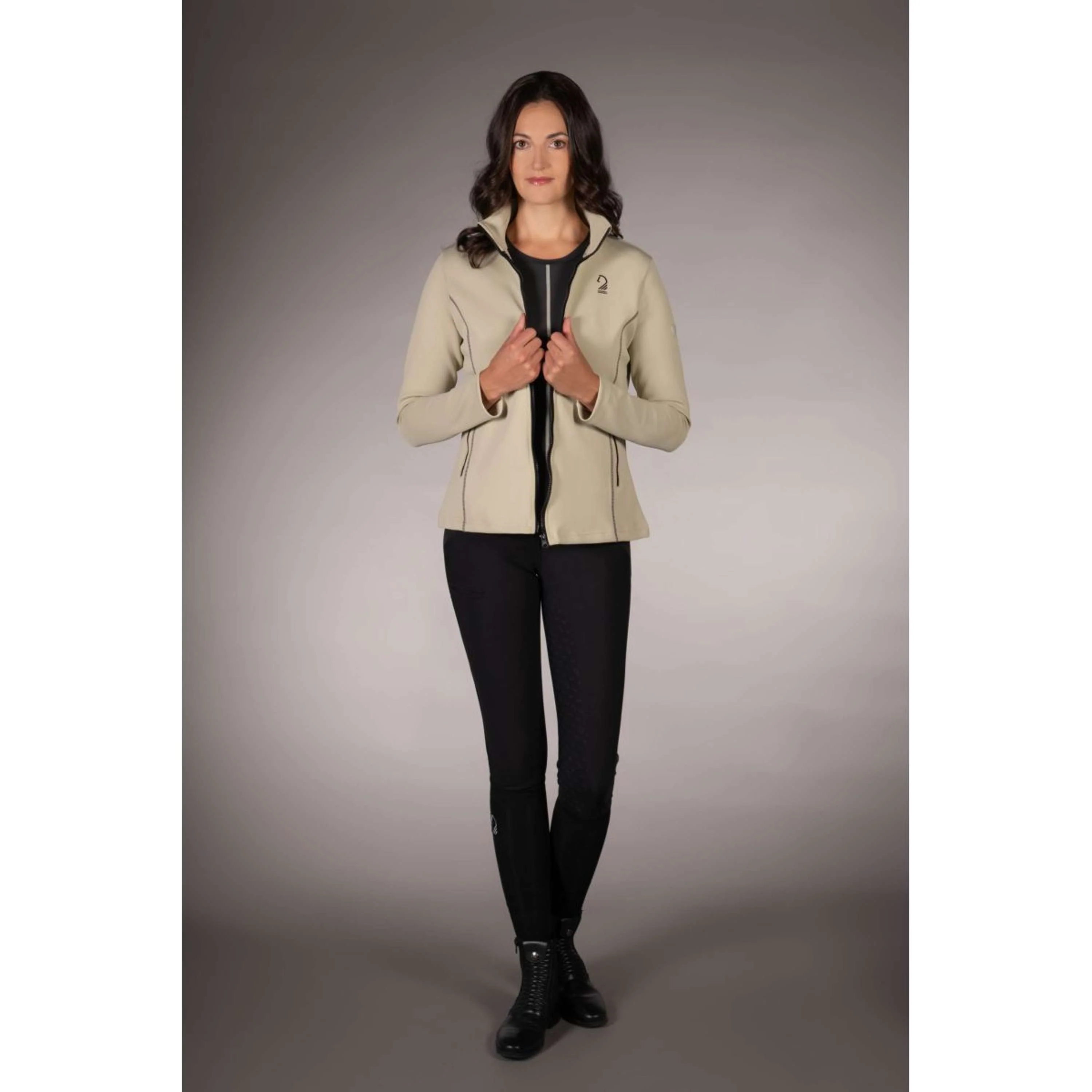 Lauria Garrelli Gilet in Pile Limone Grigio/Beige - Image 8