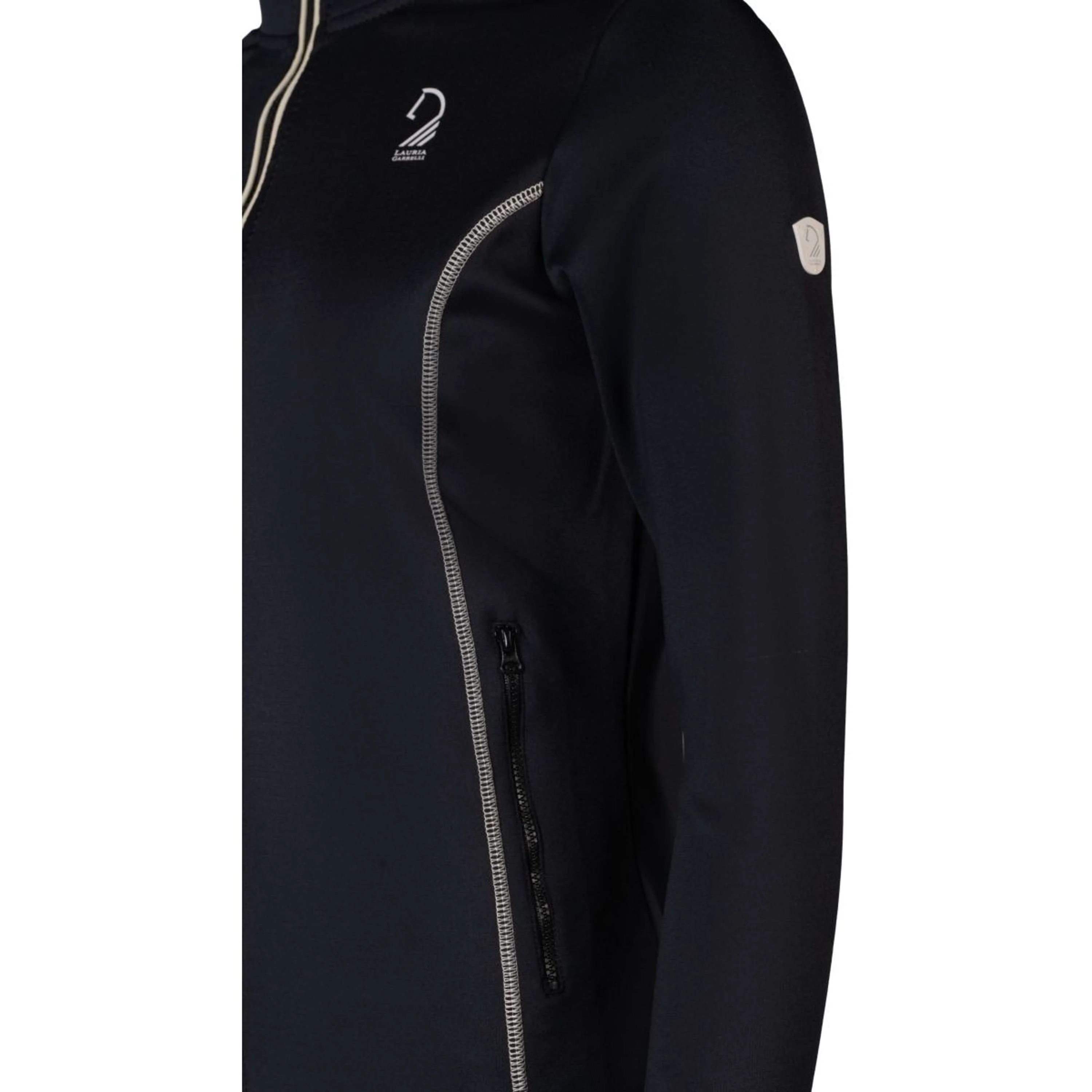 Lauria Garrelli Gilet in Pile Limone Nero - Image 7