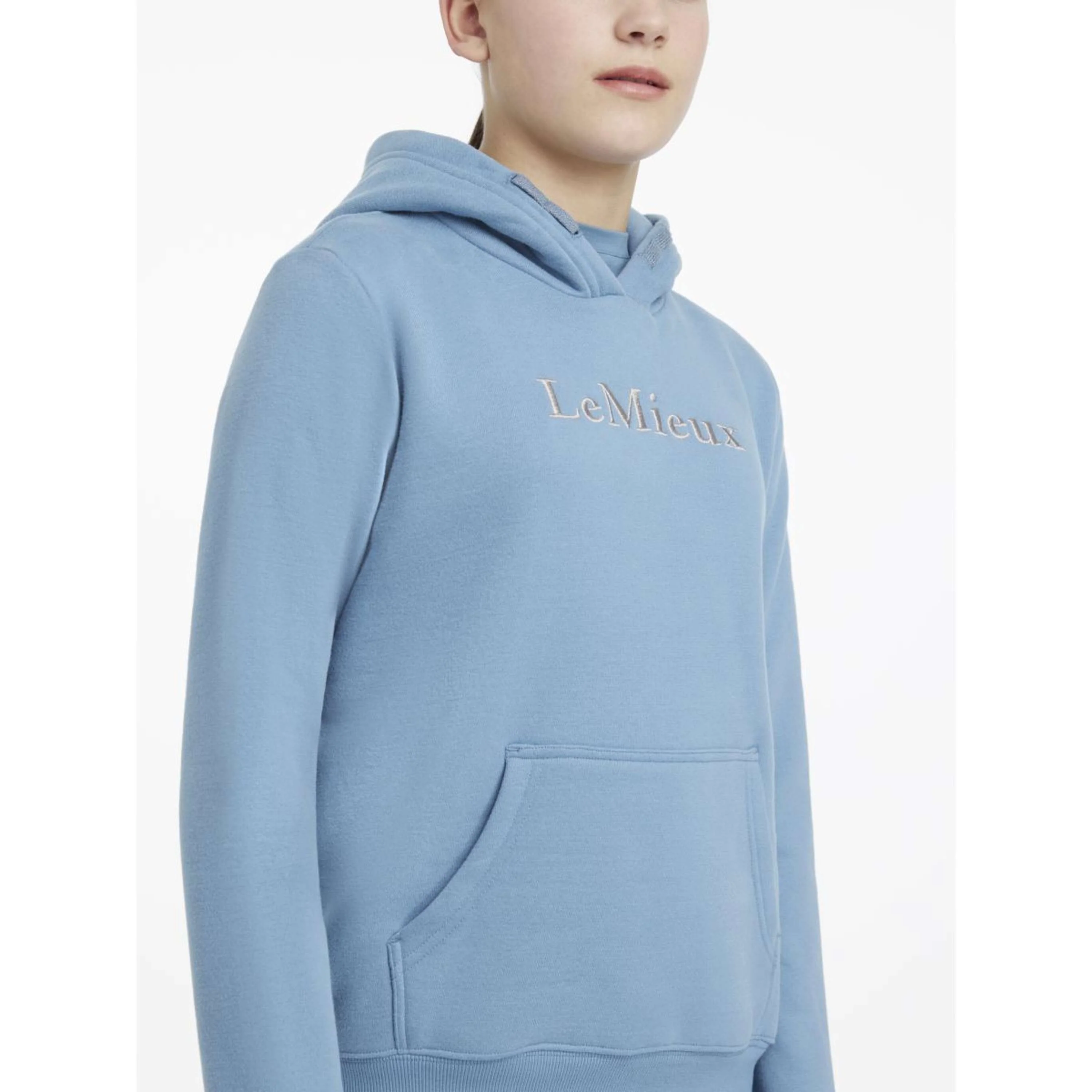 LeMieux Felpa con cappuccio Young Rider Classique Ice Blue - Image 4