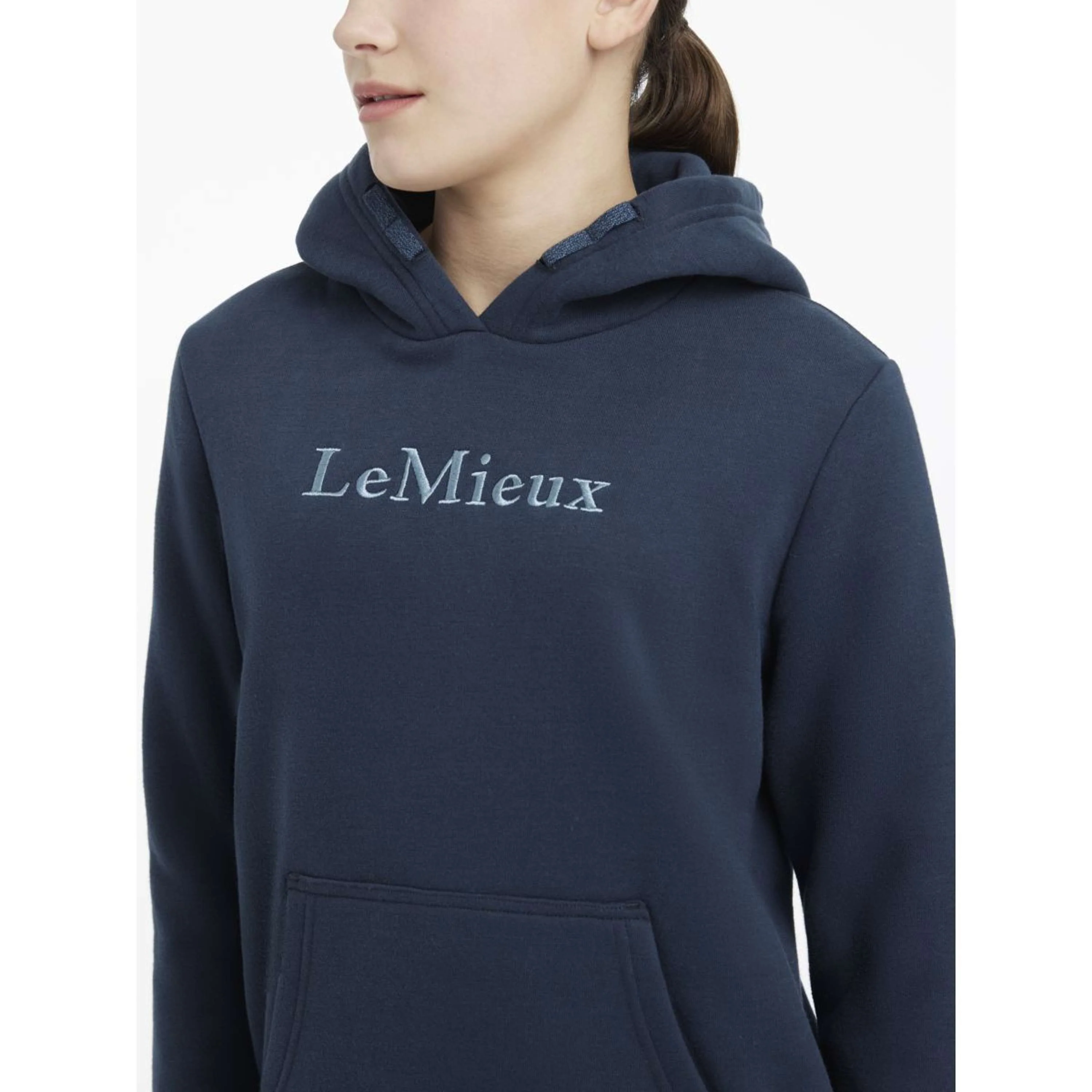 LeMieux Felpa con cappuccio Young Rider Classique Navy - Image 4