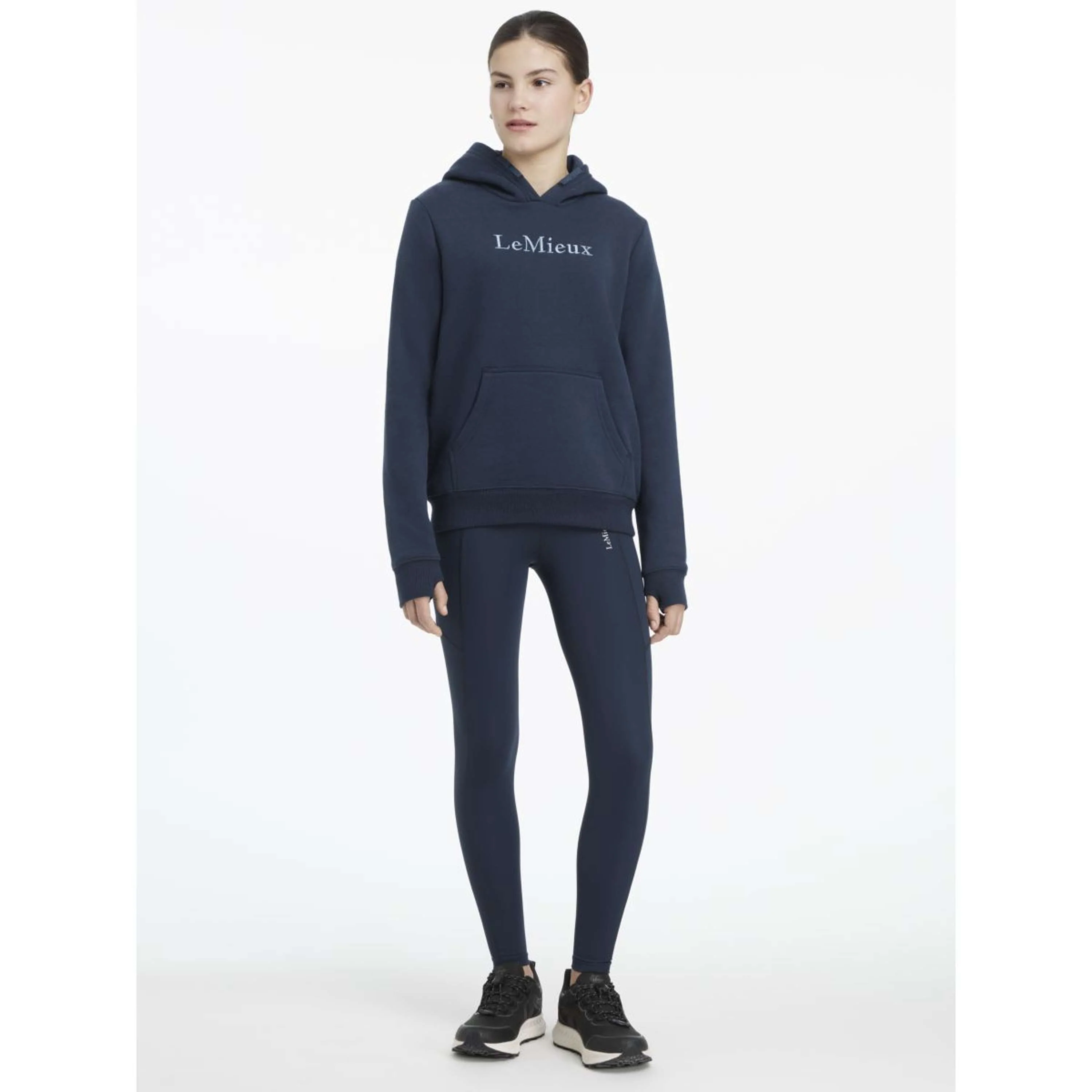 LeMieux Felpa con cappuccio Young Rider Classique Navy - Image 5
