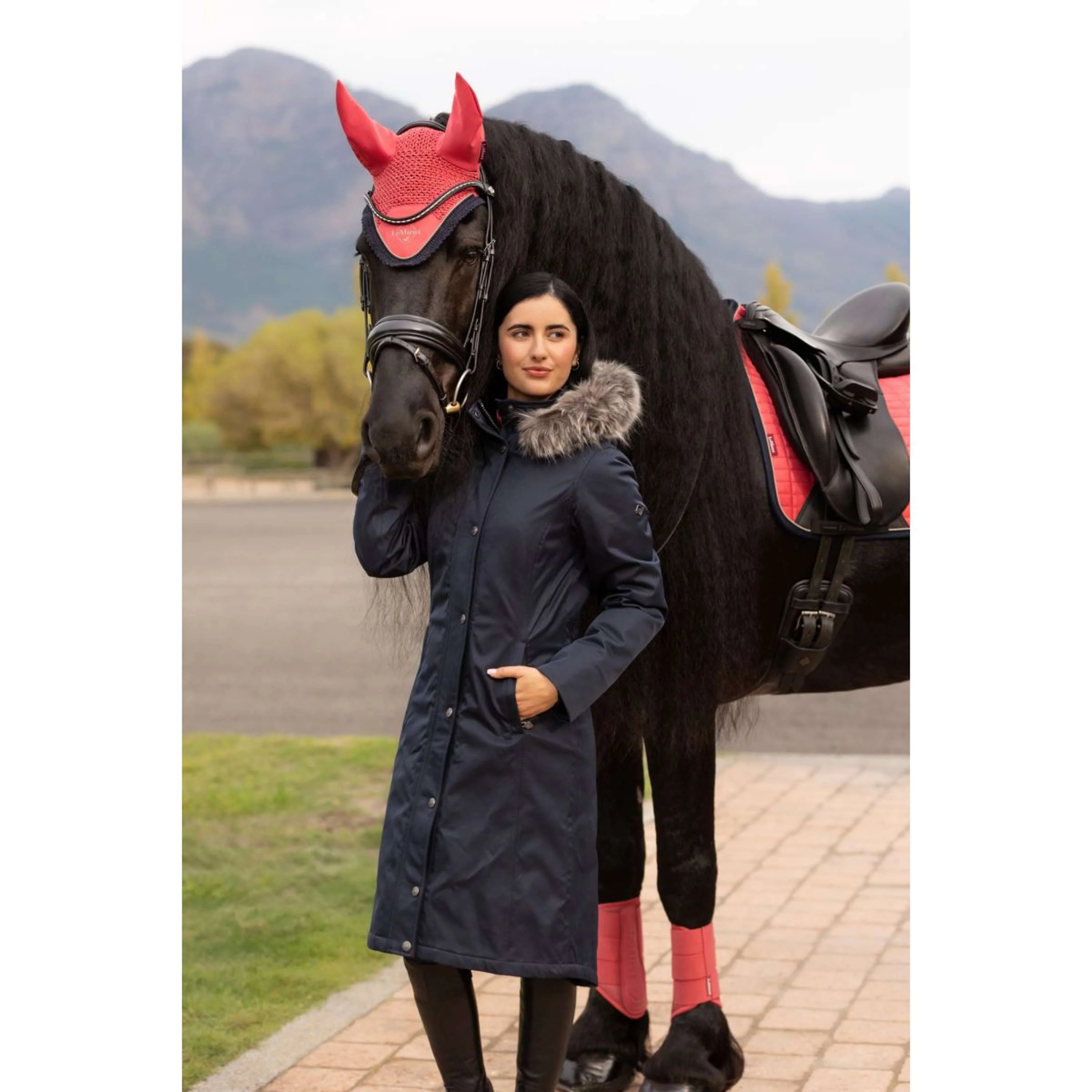 LeMieux Giacca Anya Waterproof Lungo Navy - Image 10