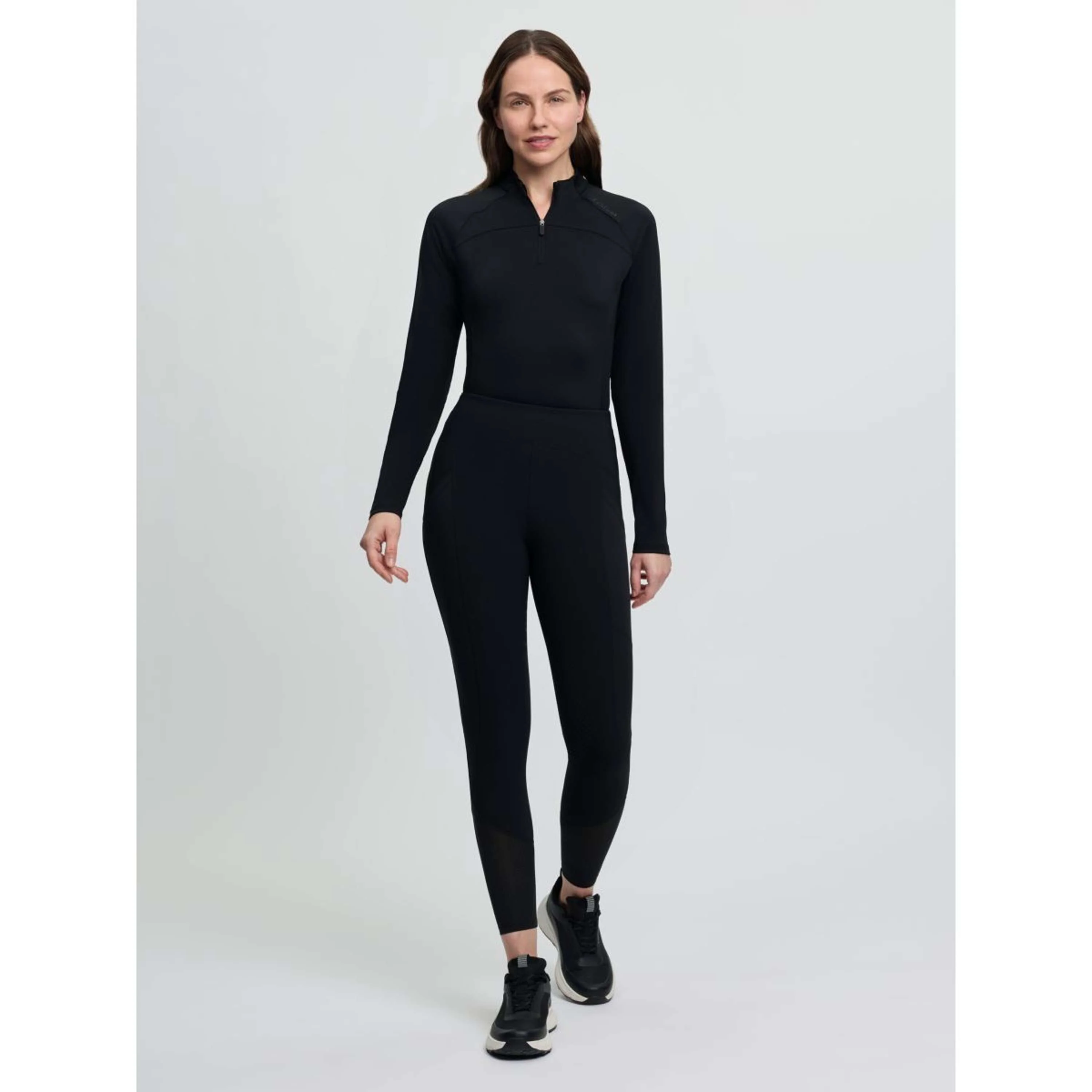 LeMieux Leggings da Equitazione Airflow Full Grip Nero - Image 2