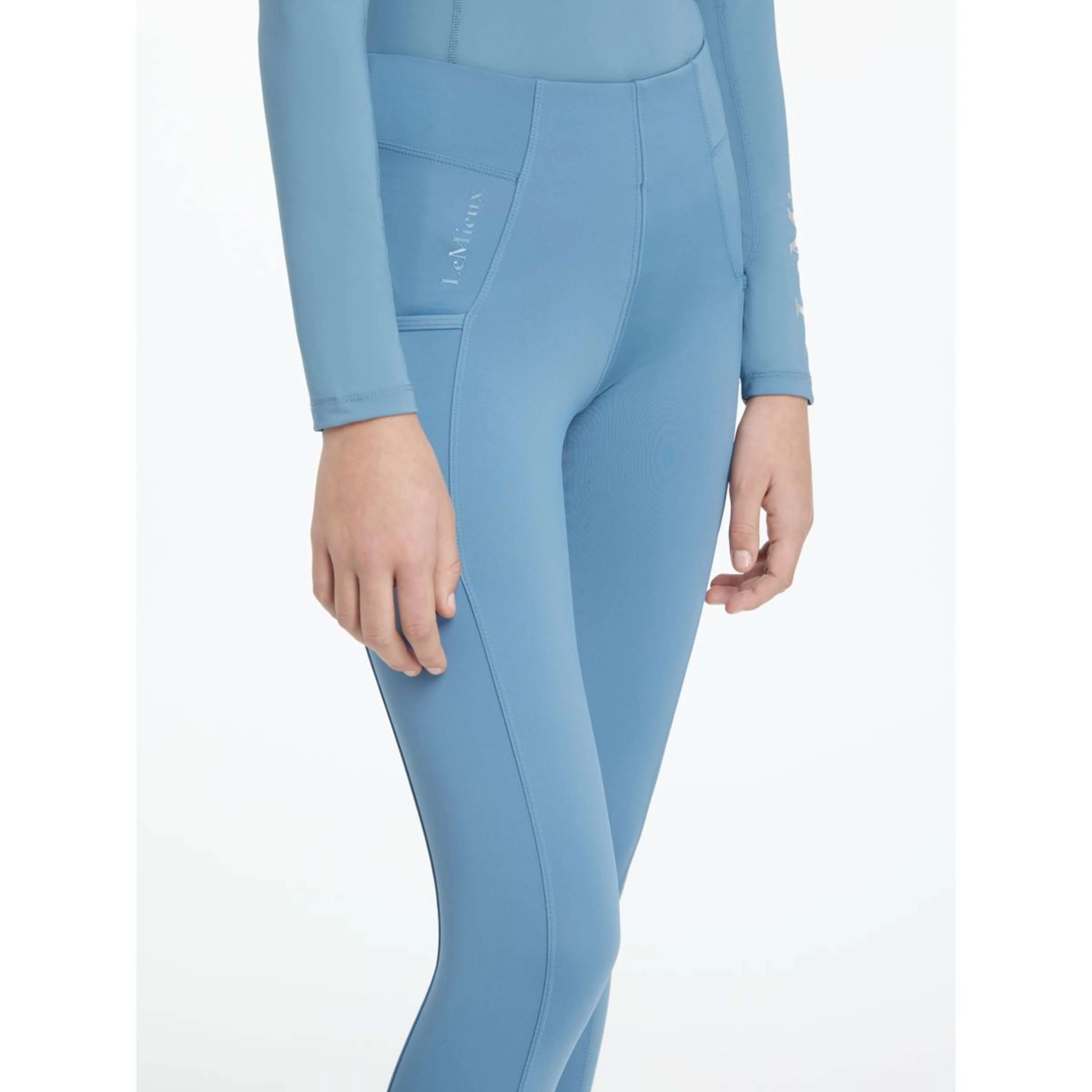 LeMieux Leggings da Equitazione Young Rider Orla Ice Blue - Image 2