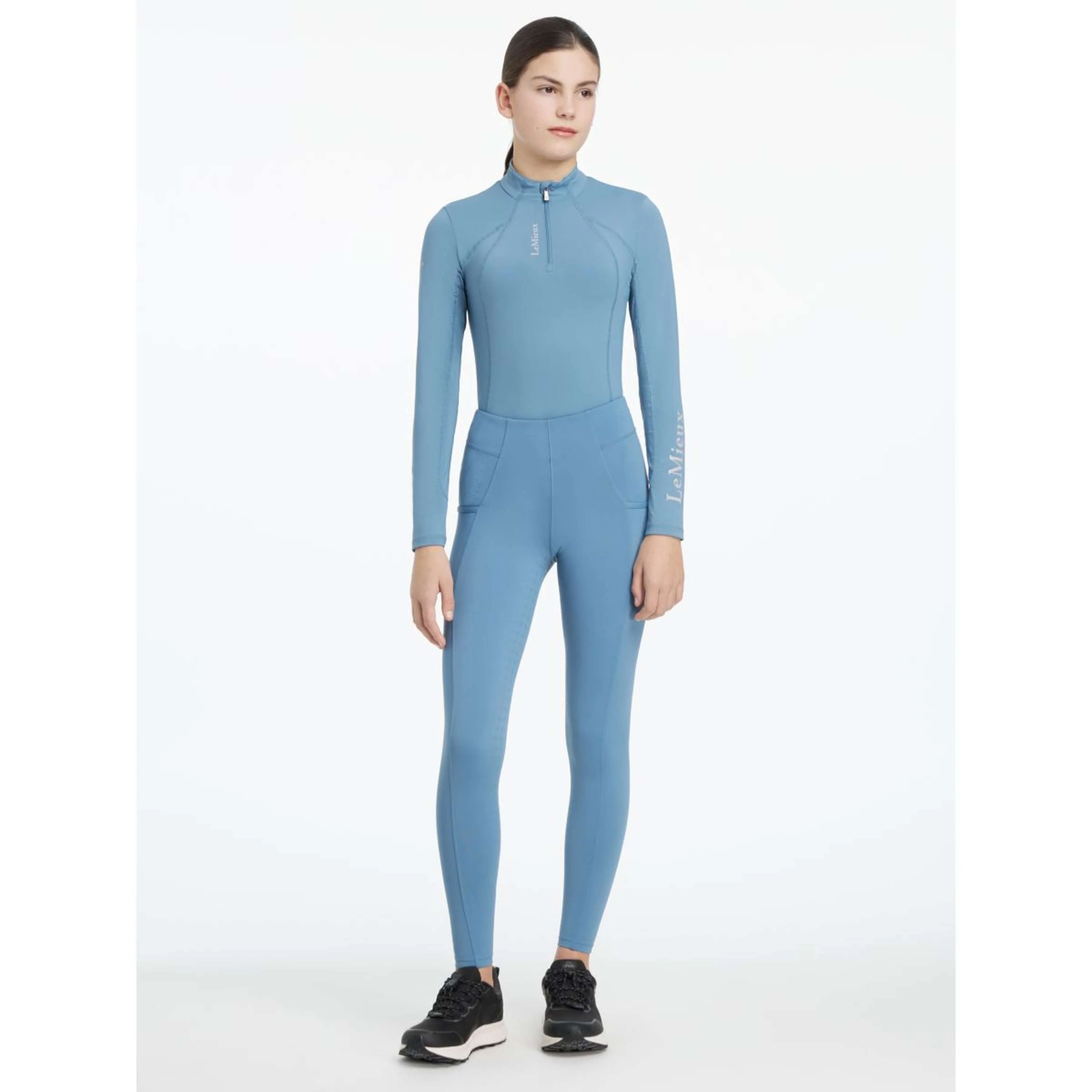 LeMieux Leggings da Equitazione Young Rider Orla Ice Blue - Image 3