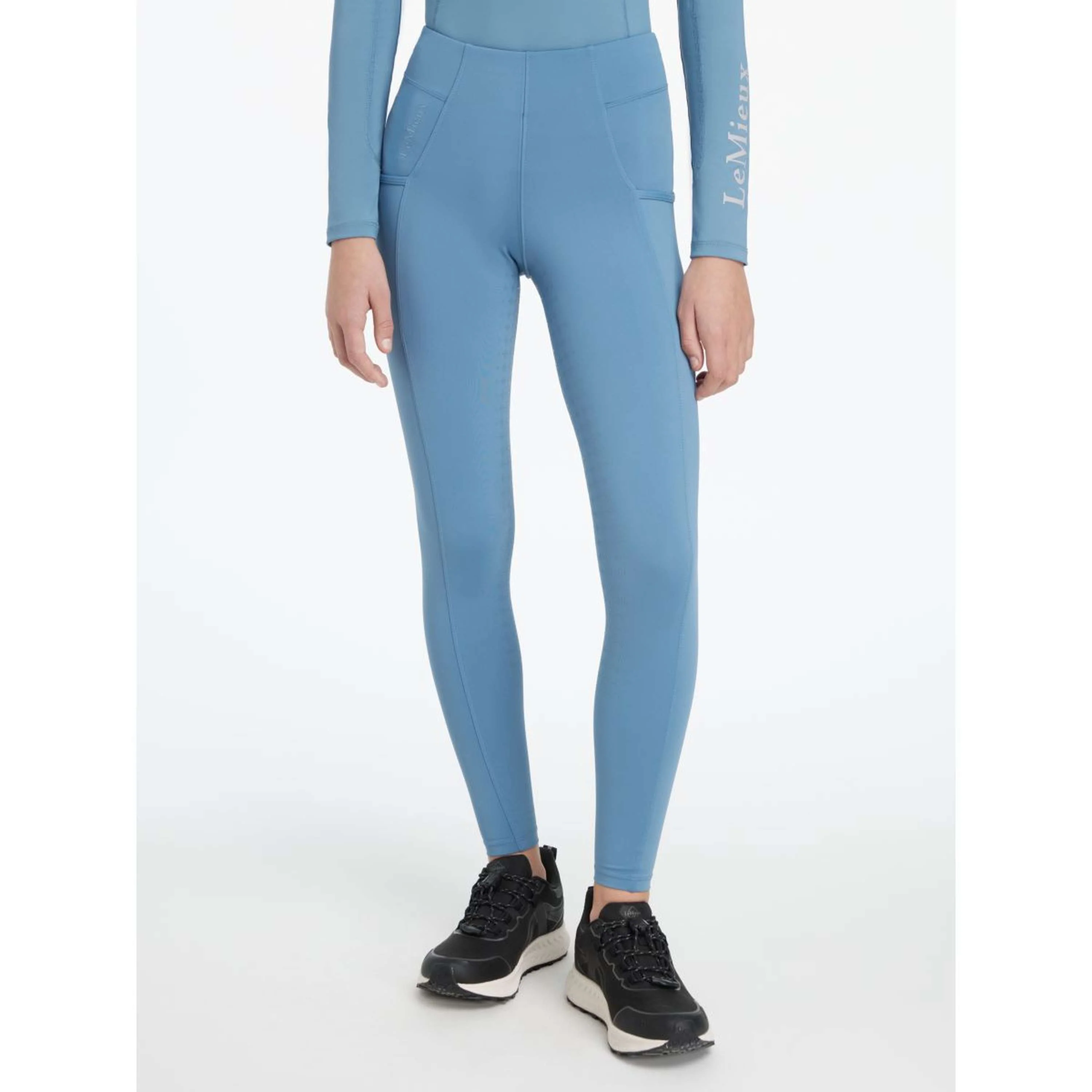 LeMieux Leggings da Equitazione Young Rider Orla Ice Blue - Image 4
