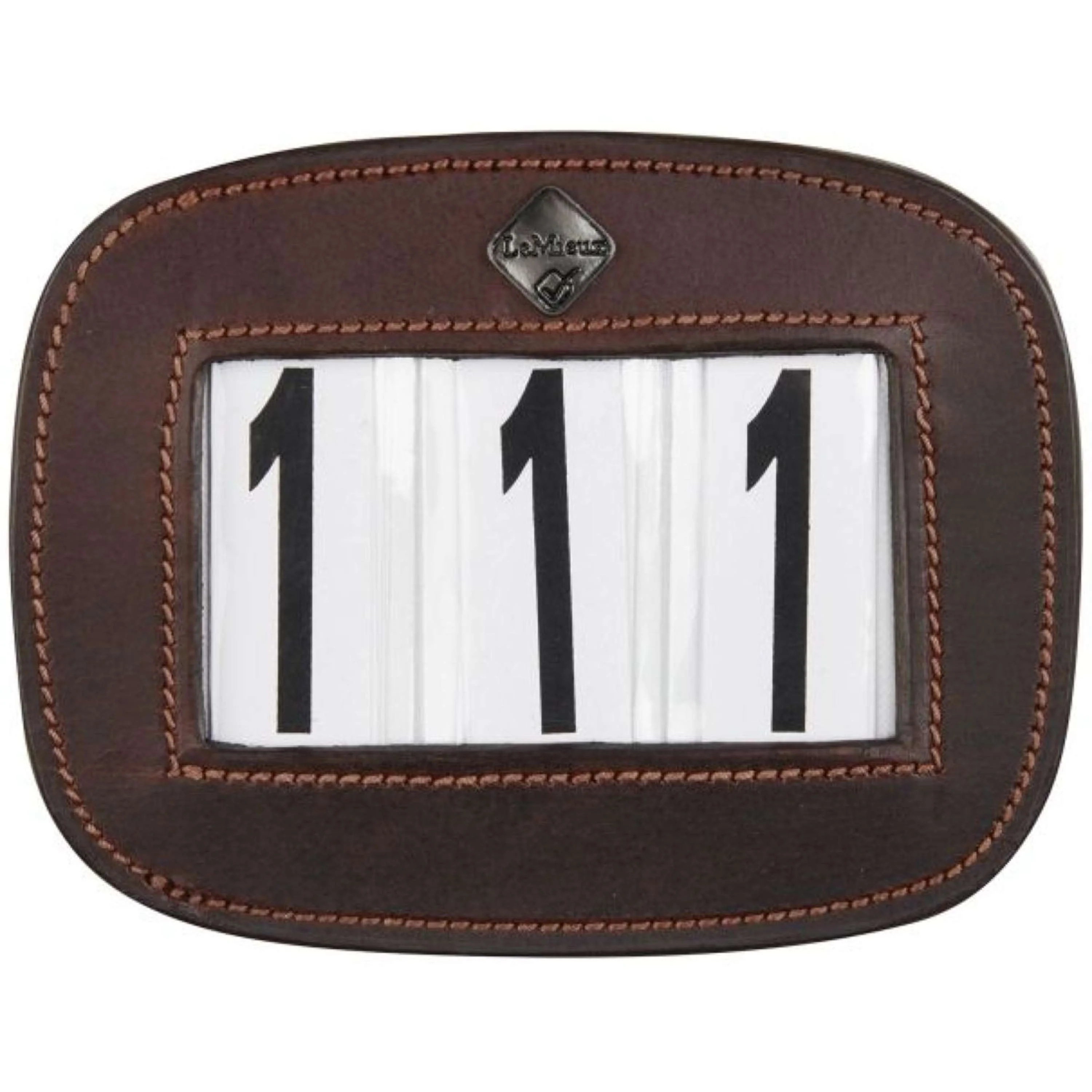 LeMieux Numeri di Gara Saddle Pad Marrone