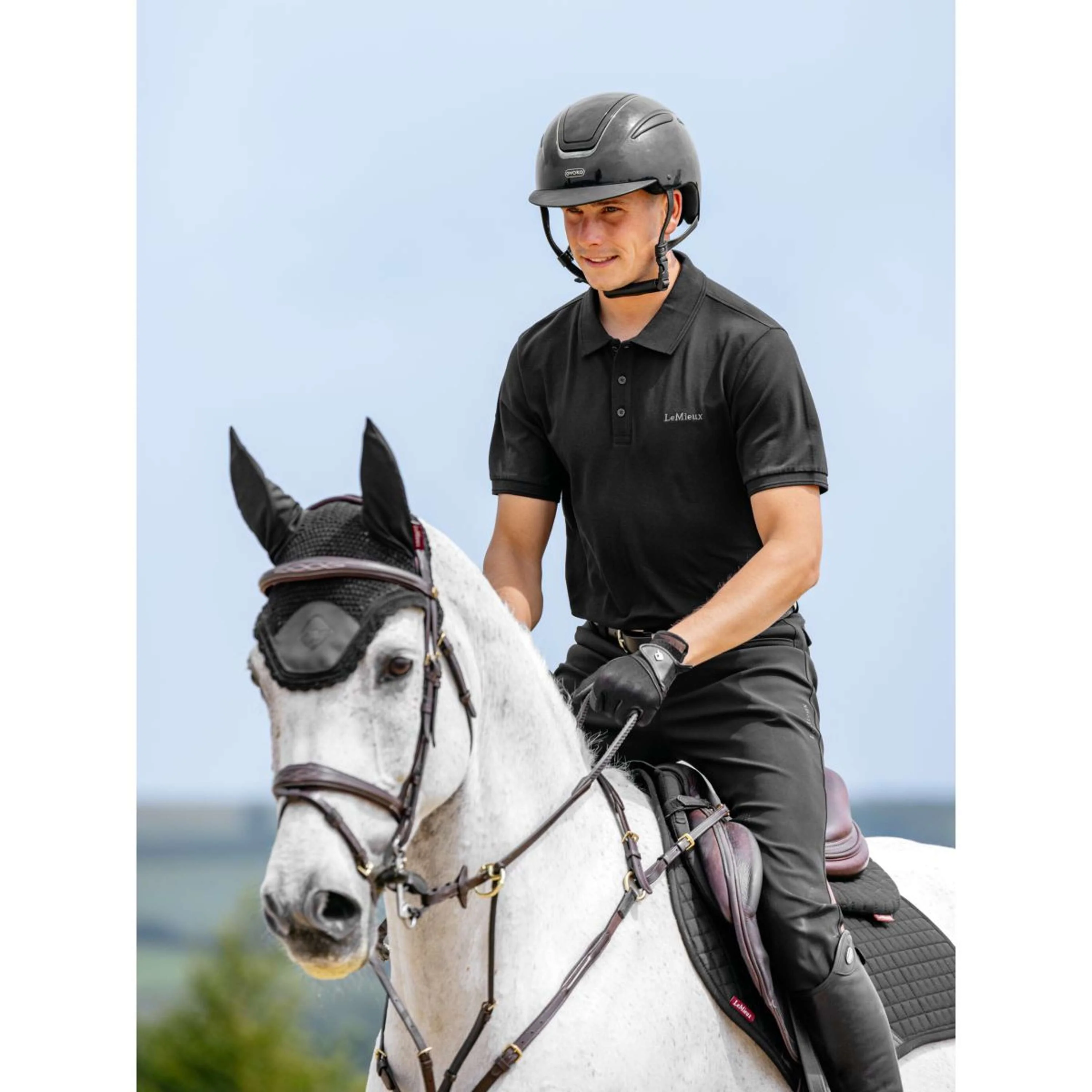 LeMieux Polo Classique Uomini Nero - Image 6