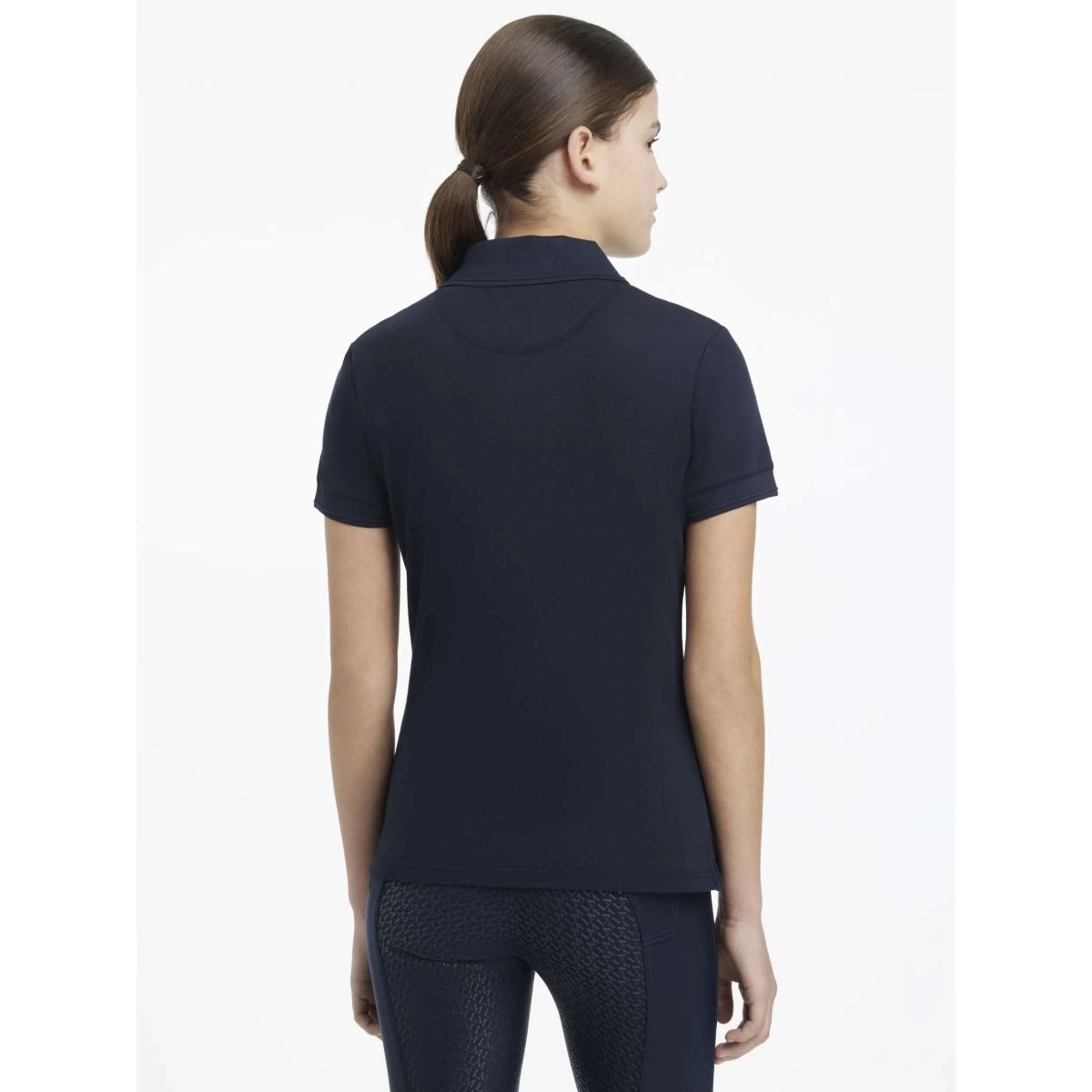 LeMieux Polo Young Rider Classique Navy - Image 3