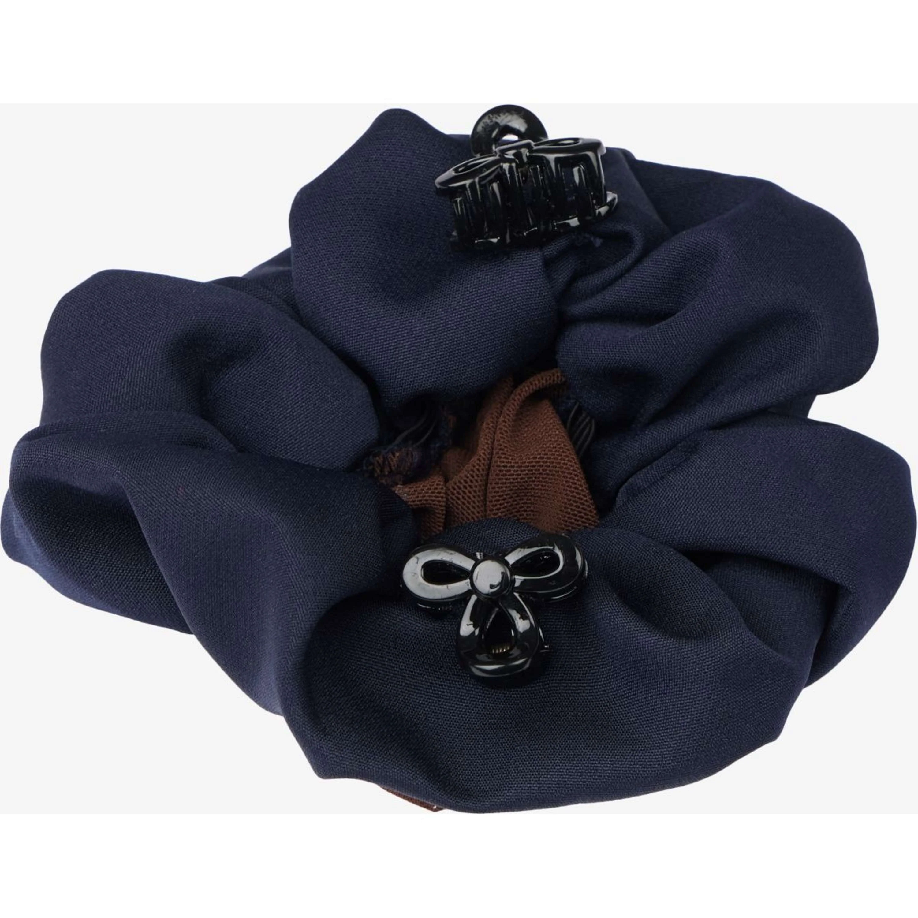 LeMieux Rete per Capelli Scrunchie Blu marino/Marrone