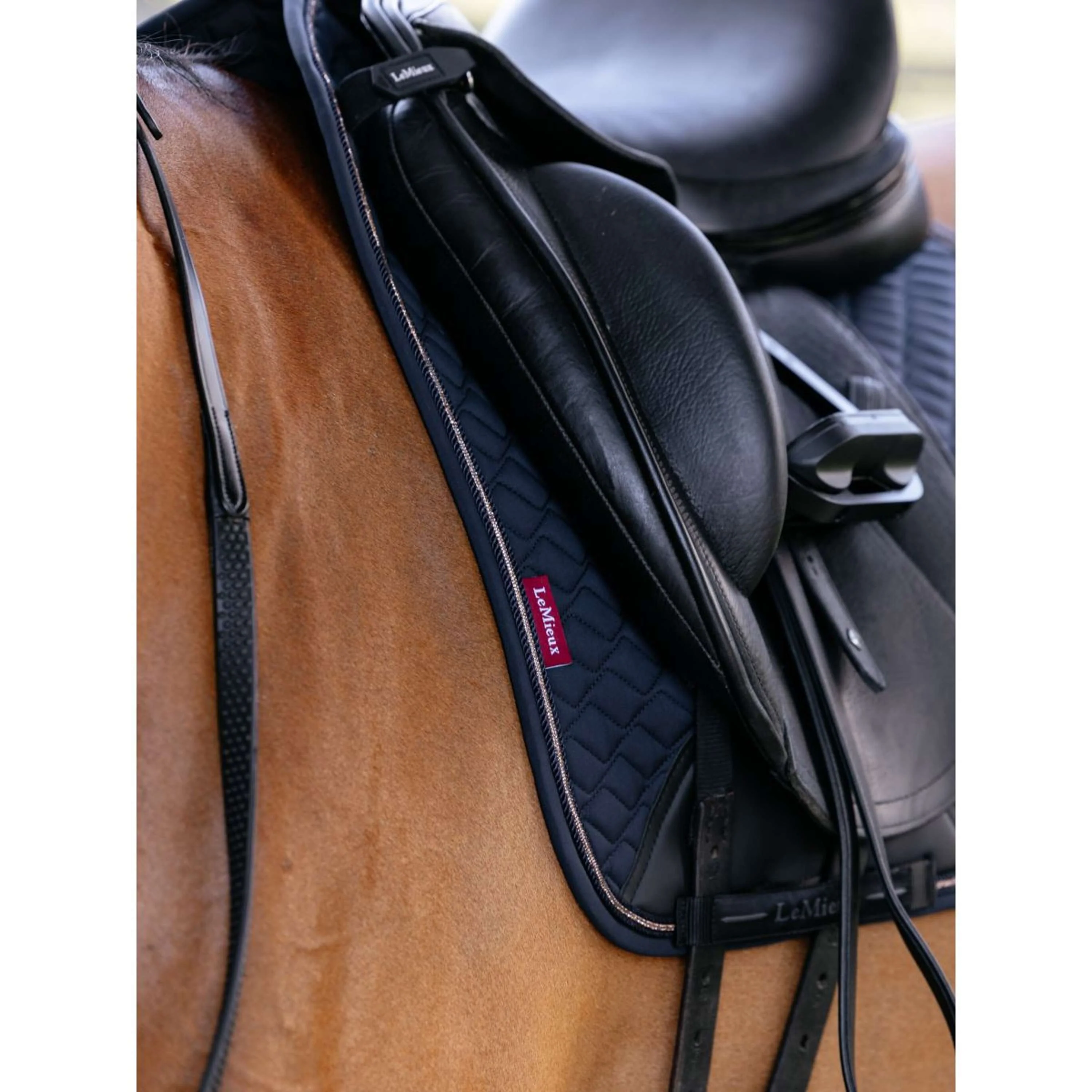 LeMieux Sottosella Brilliance Dressage Navy - Image 3