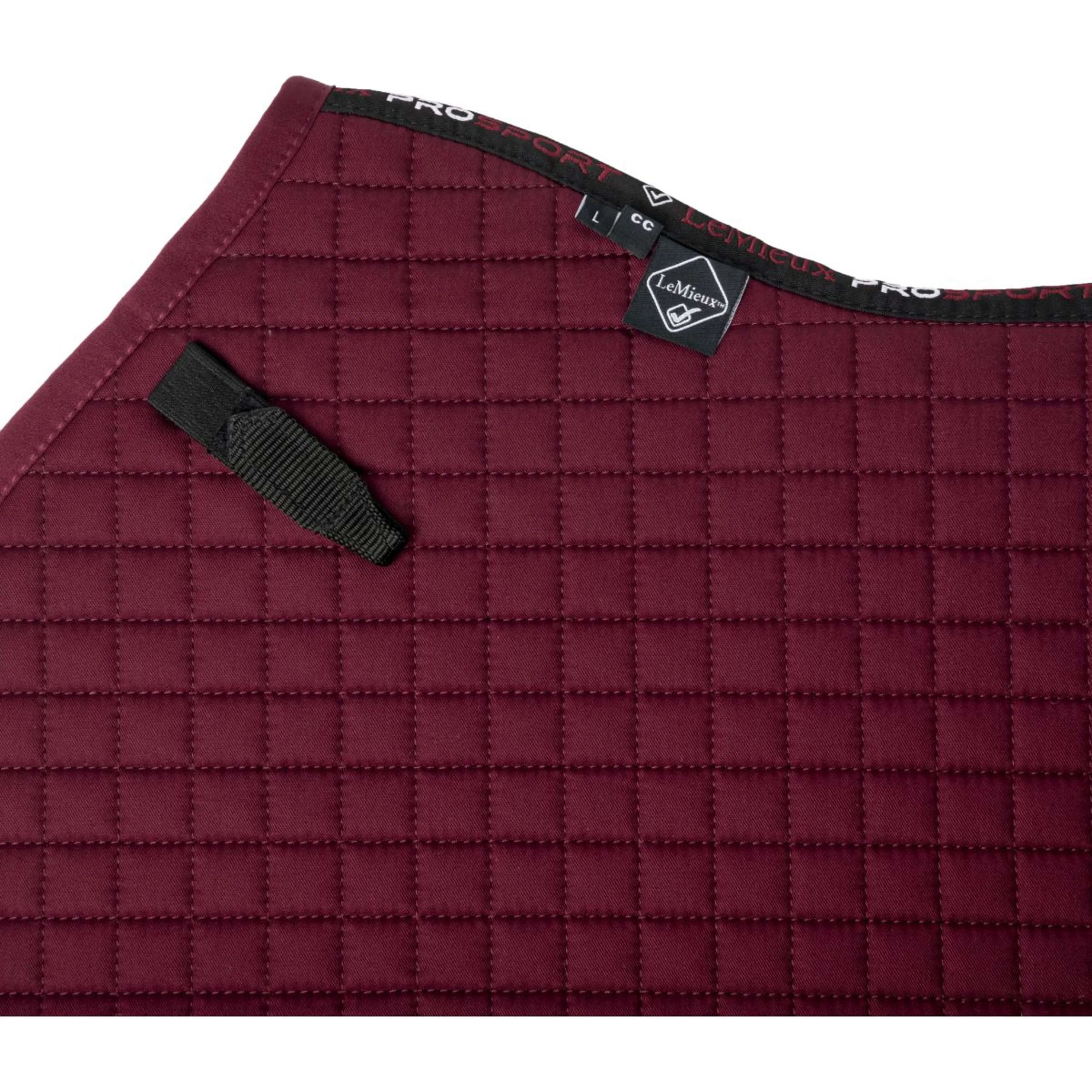 LeMieux Sottosella Cotton Square Close Contact Borgogna - Image 8