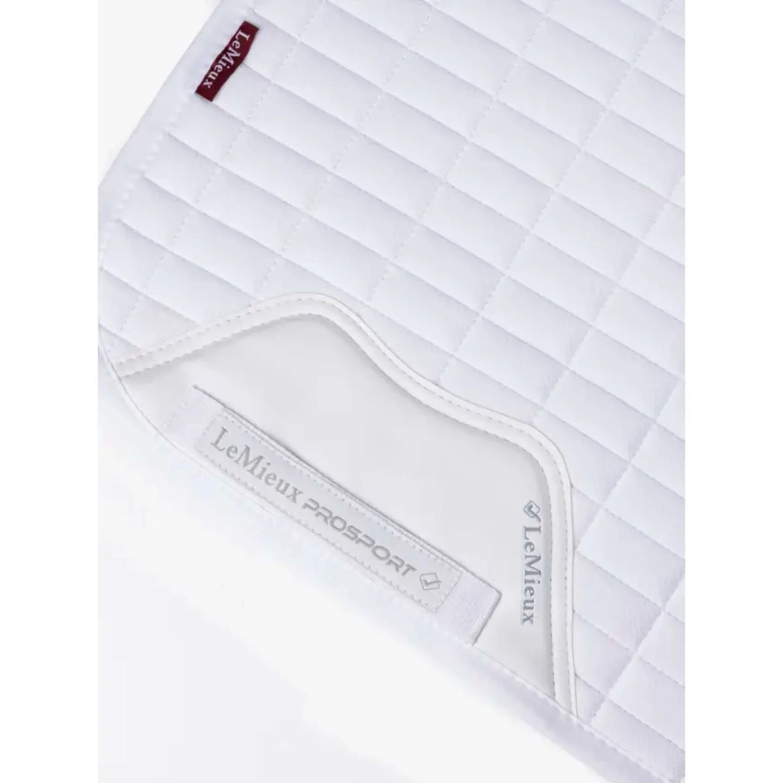 LeMieux Sottosella Self-Cool Square Arctic Dressage Bianco - Image 2