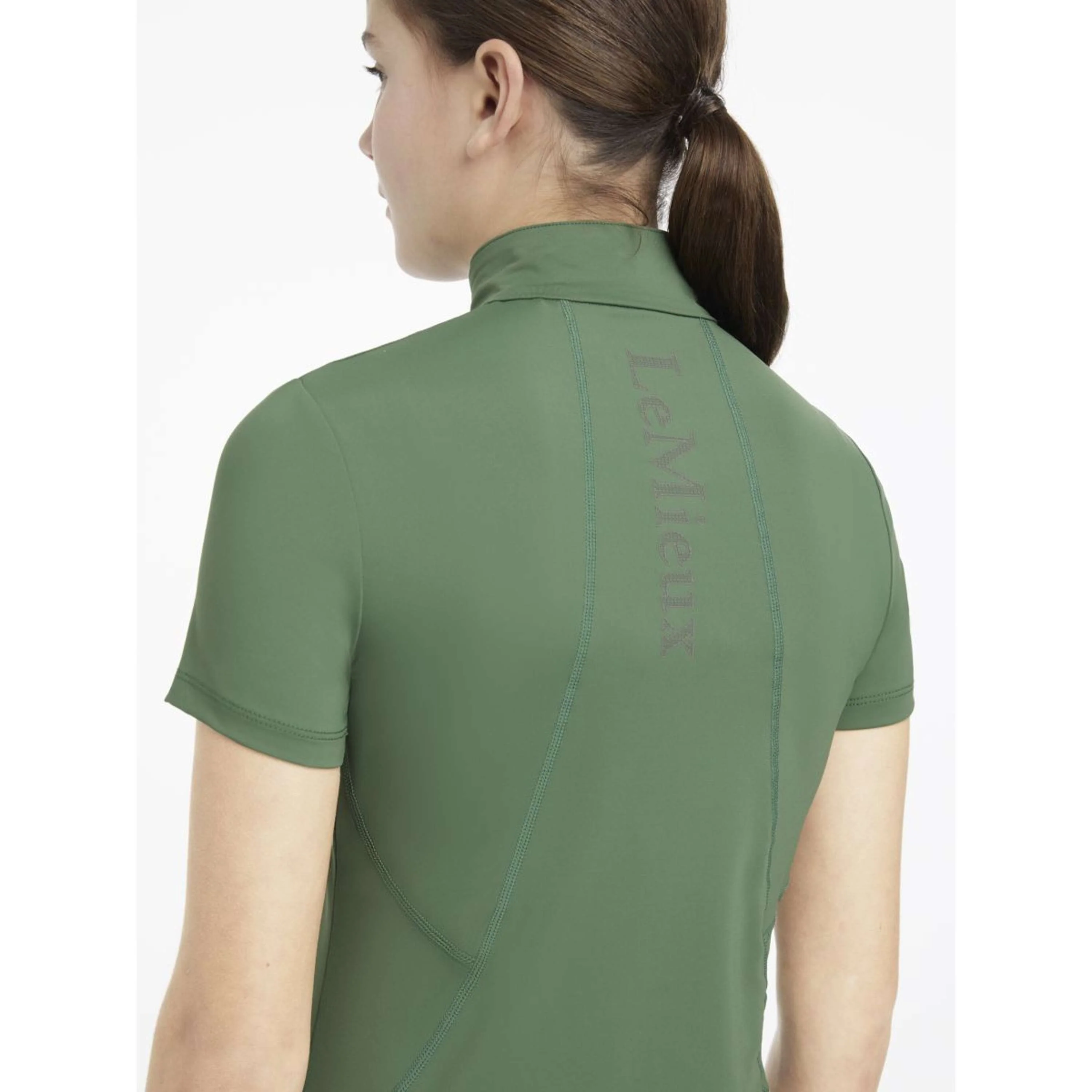 LeMieux Strato di base Young Rider Classique Maniche Corte Hunter Green - Image 5