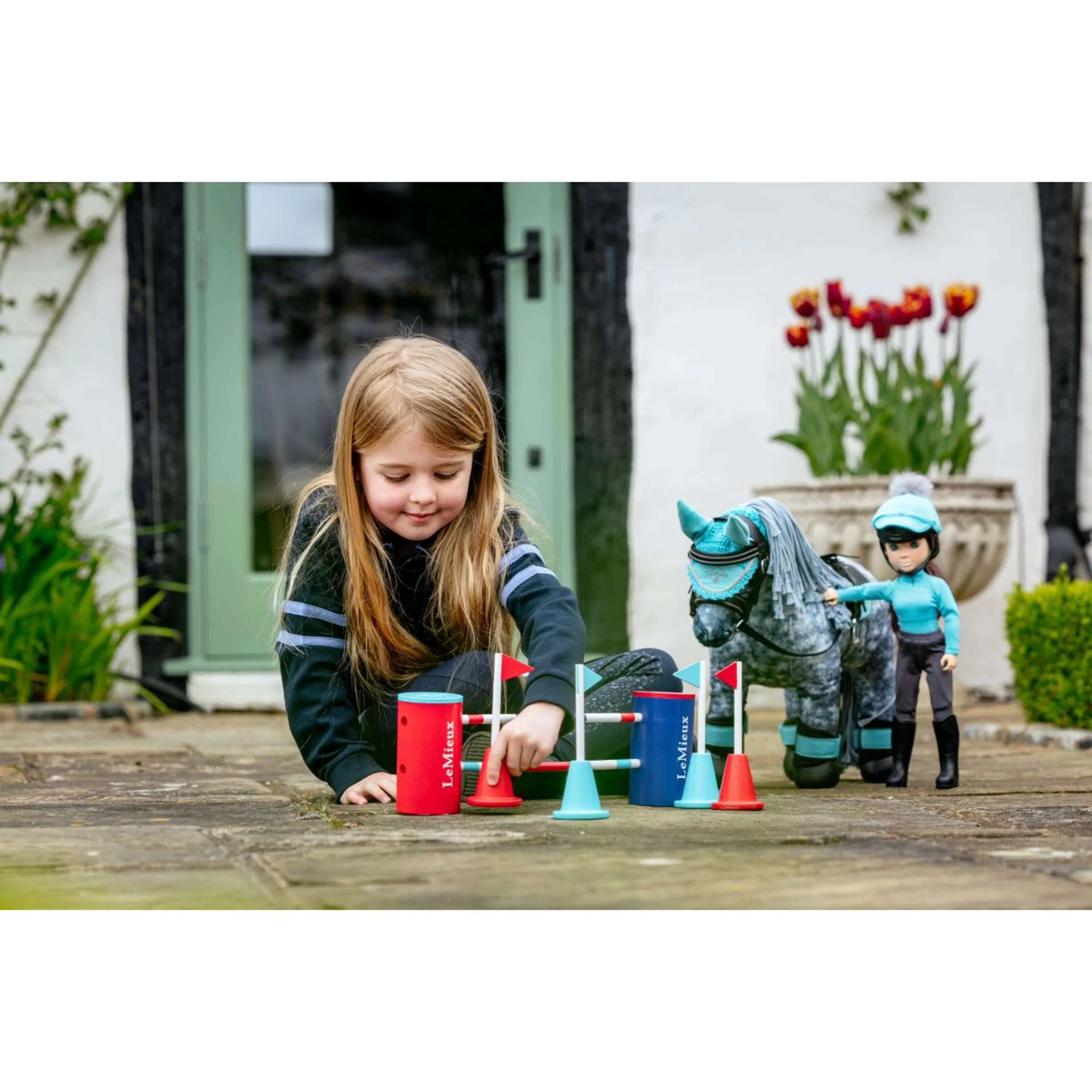 LeMieux Toy Pony Course Builder Set Rosso/Blu - Image 3
