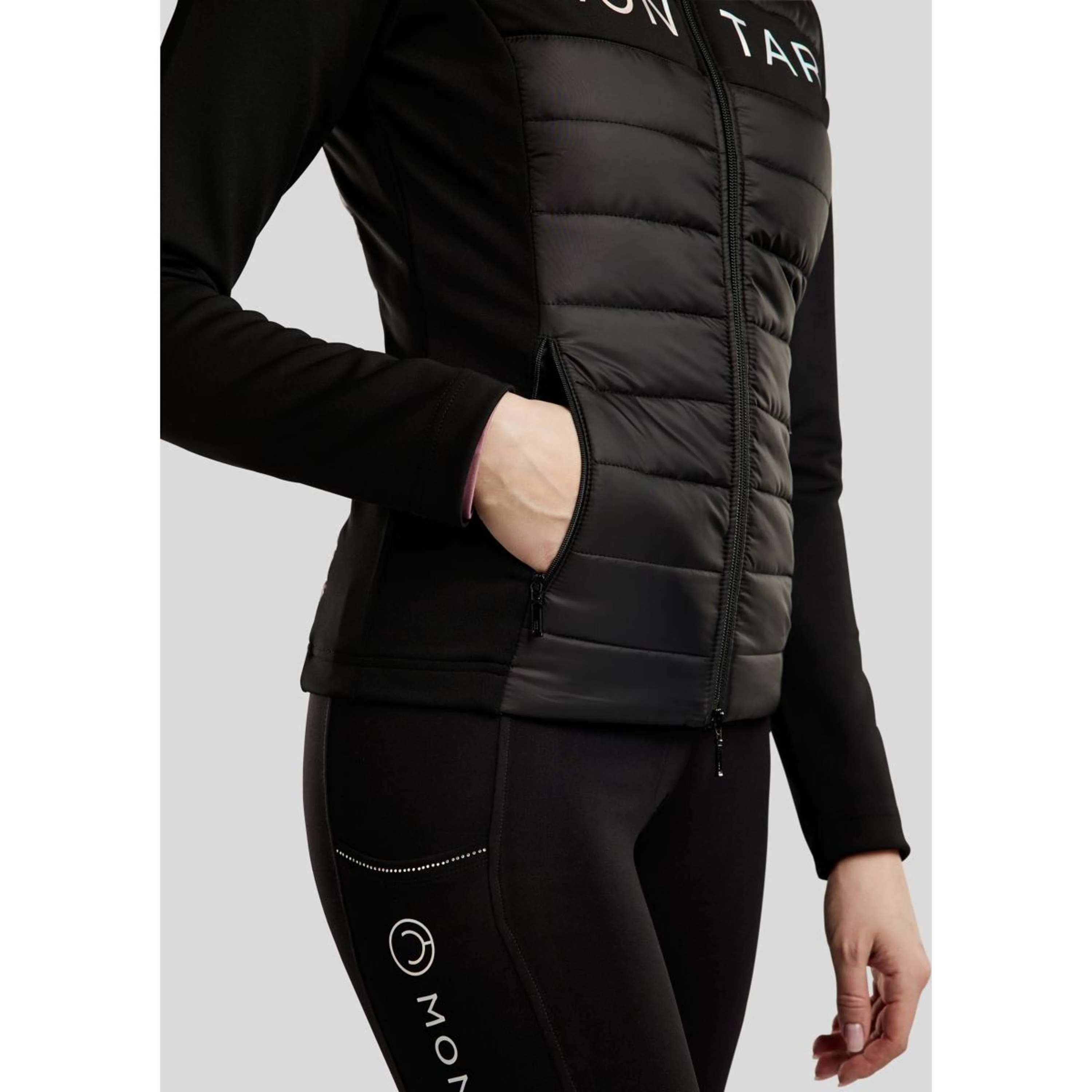 Montar Felpa con cappuccio e zip MoCha Nero - Image 9