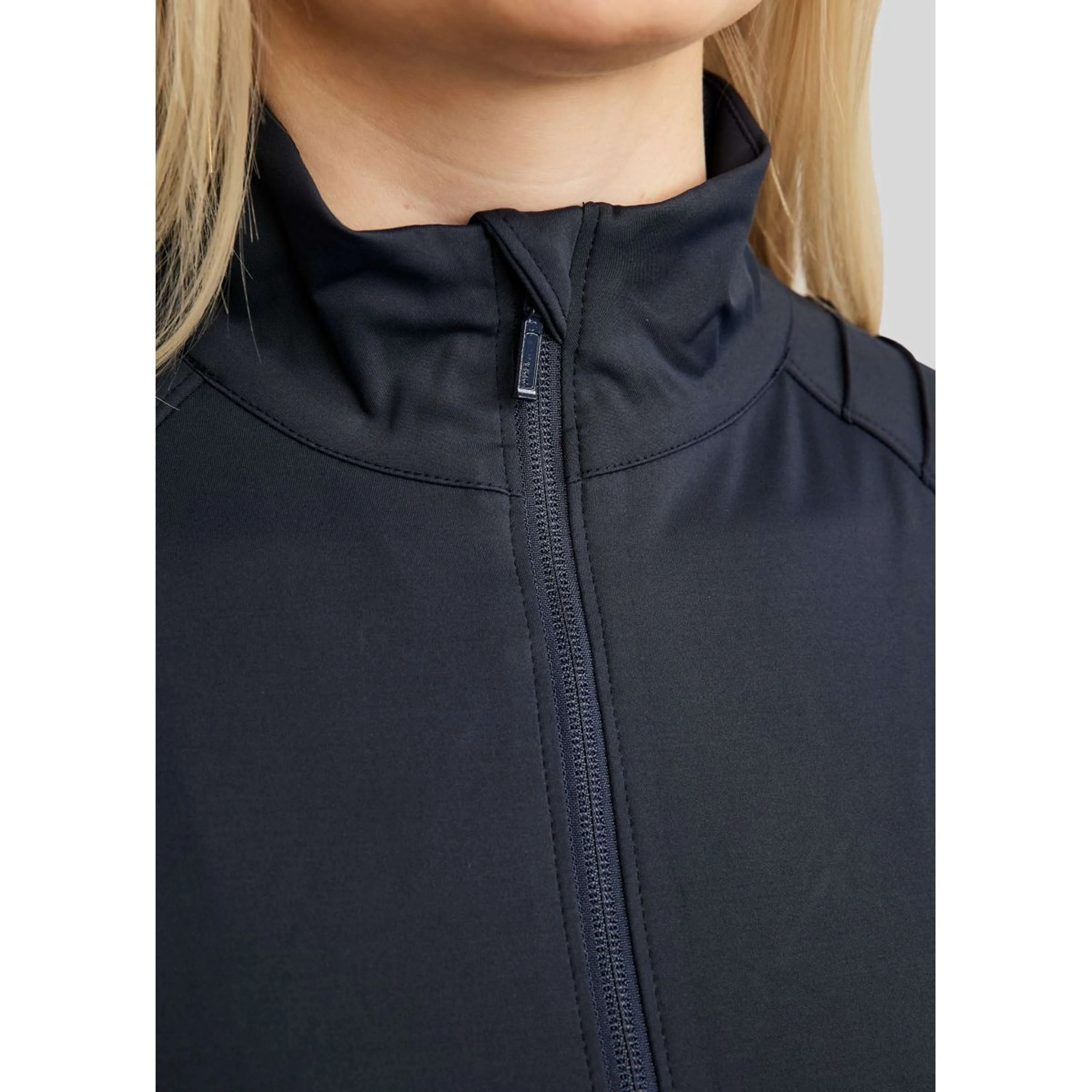 Montar Jack MoPearl Pintuck Gun Metal Crystals Navy - Image 3