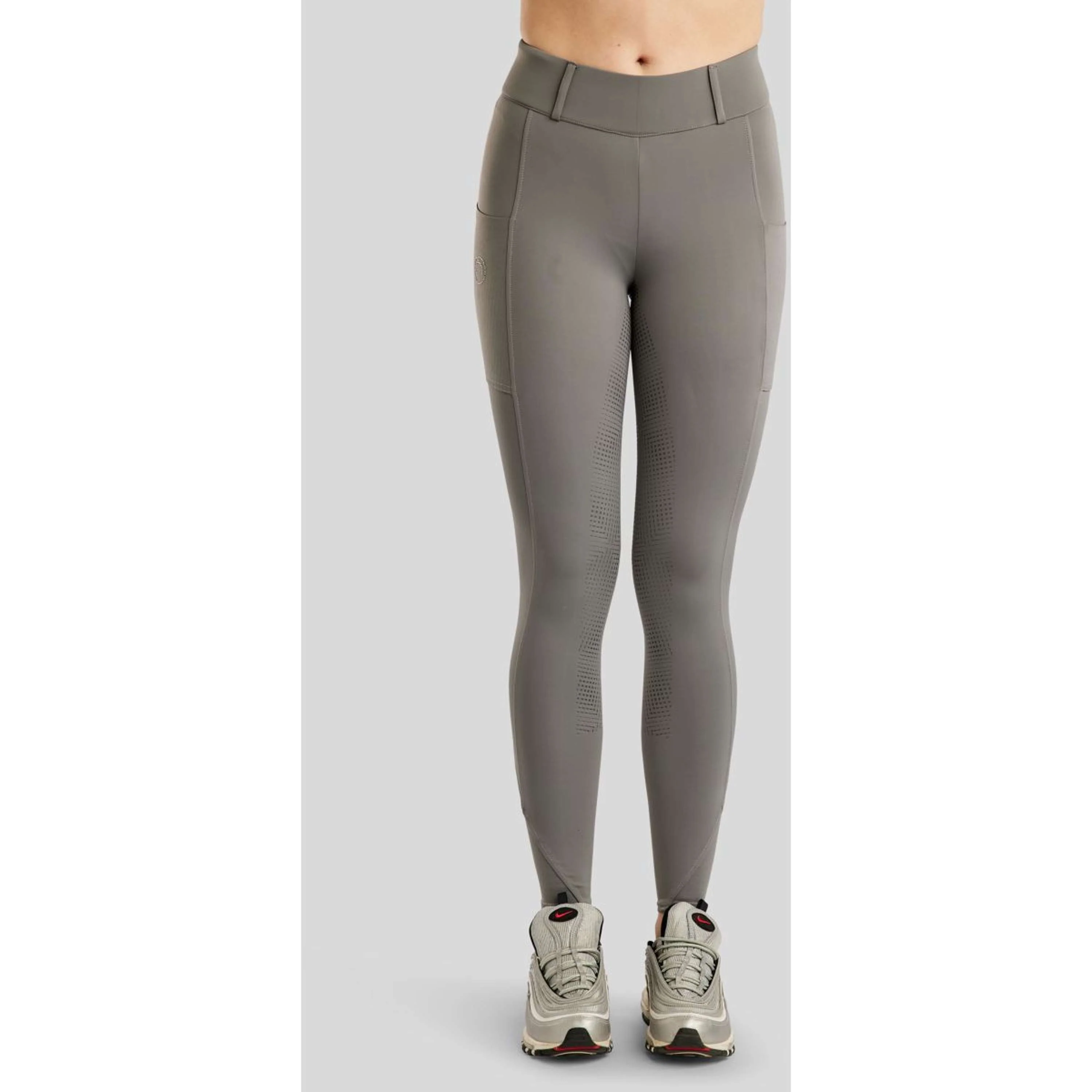 Montar Leggings da Equitazione MoZike Refined Full Grip Grigio - Image 2