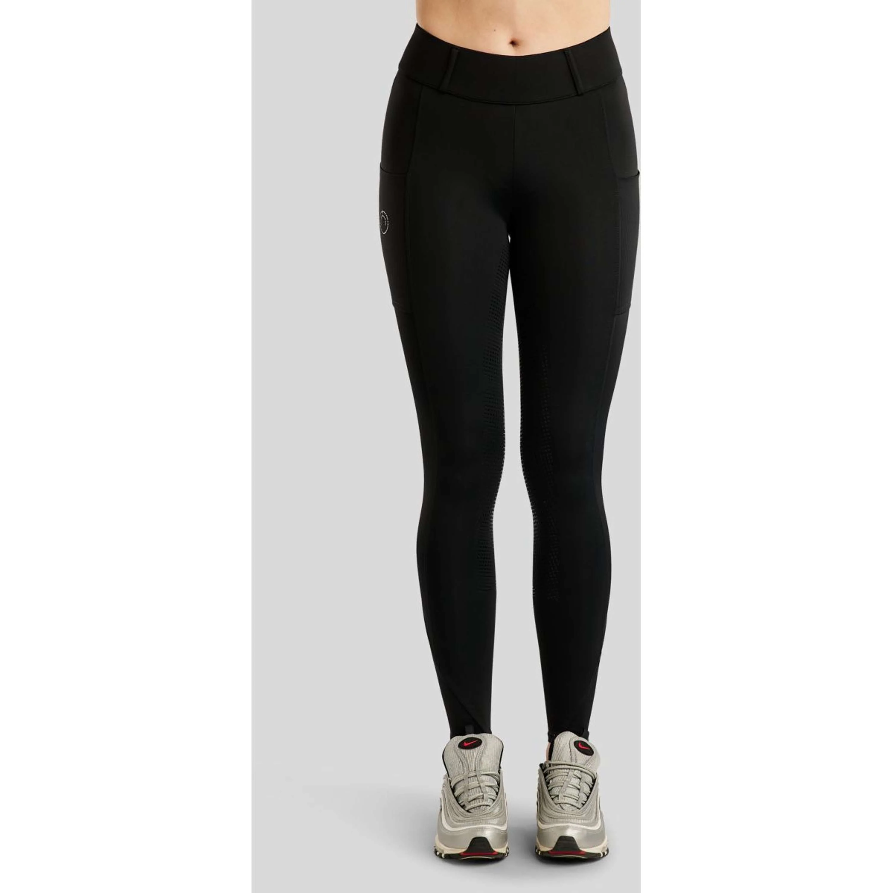 Montar Leggings da Equitazione MoZike Refined Full Grip Nero - Image 2