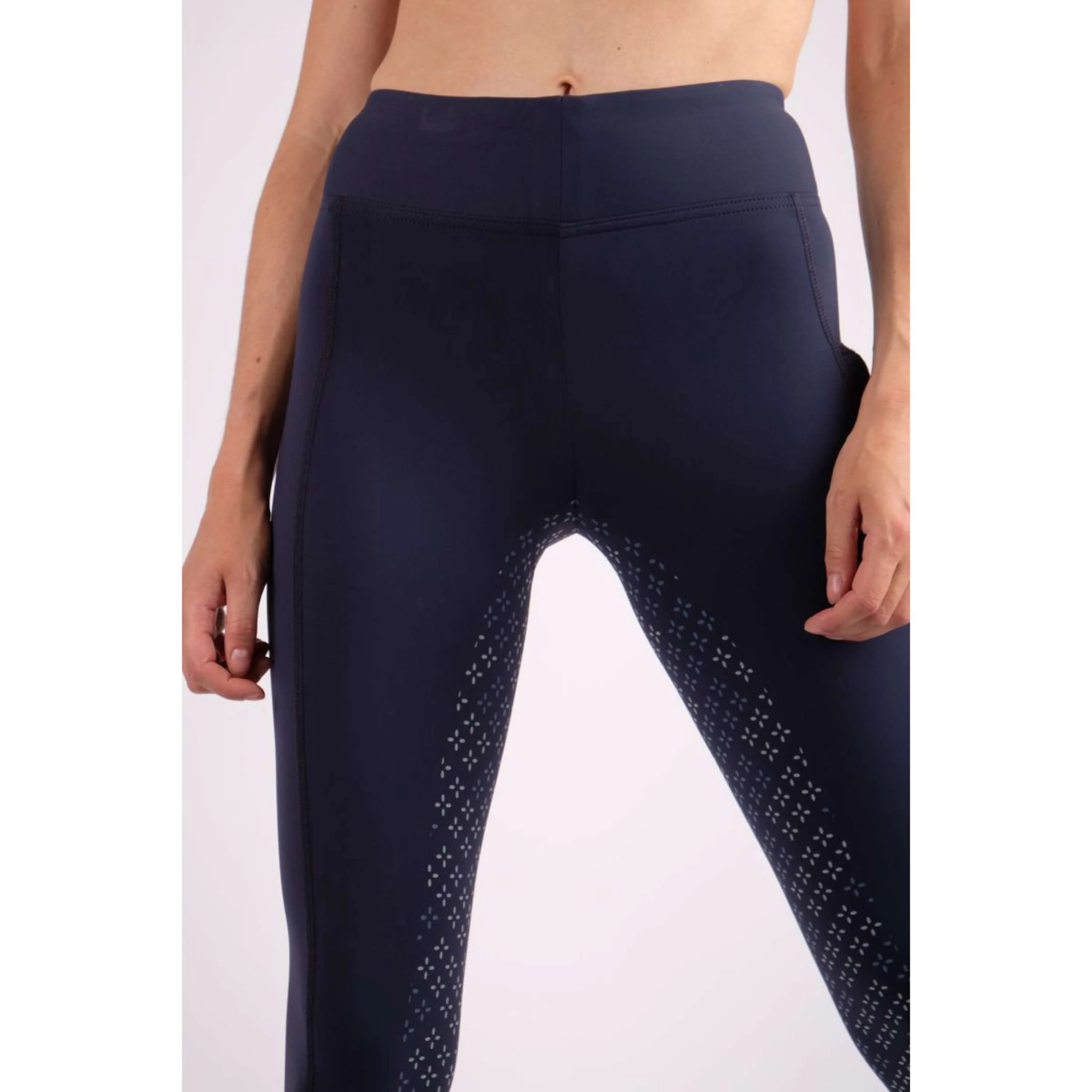 Montar Leggings da Equitazione Selena Pull On FullGrip Navy - Image 3