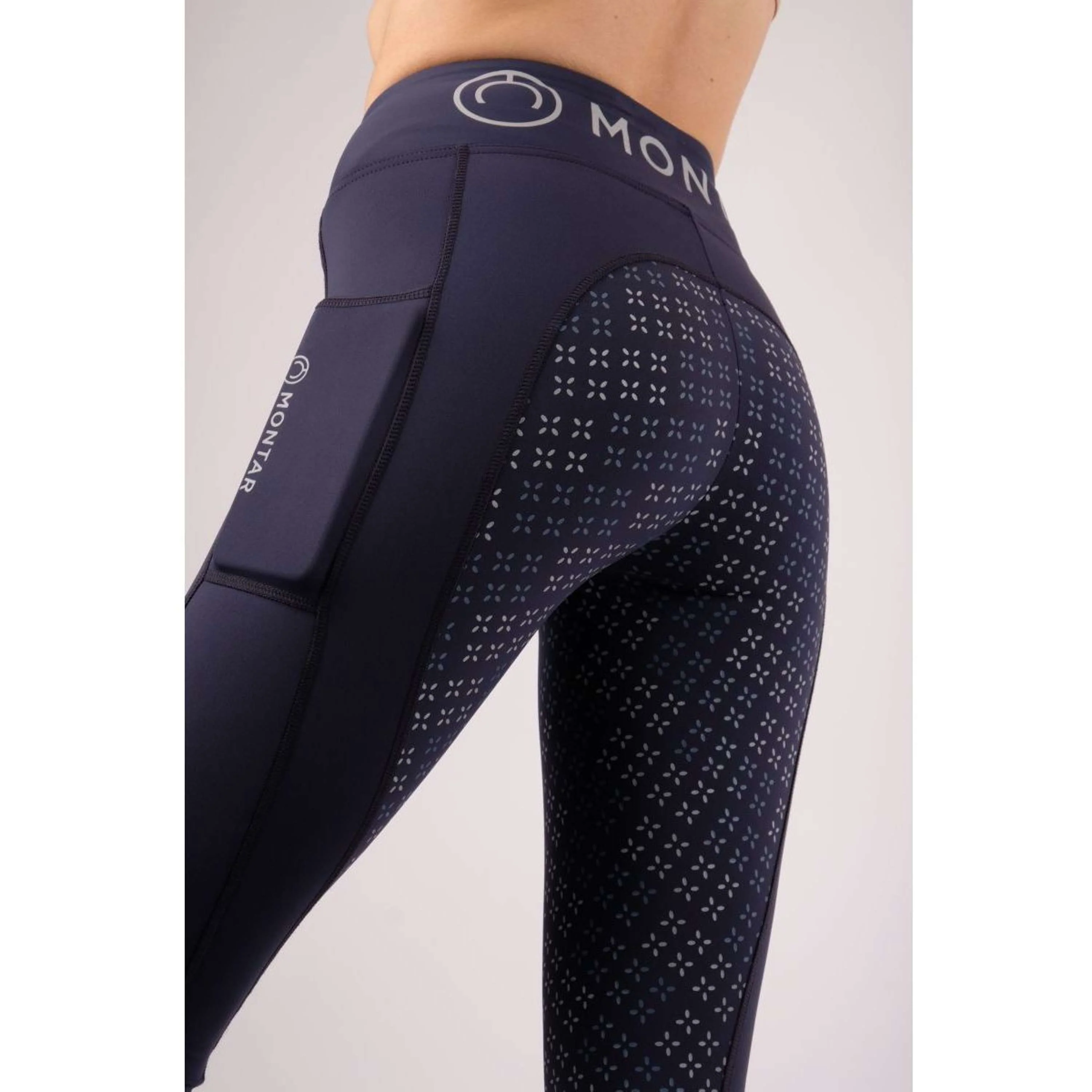 Montar Leggings da Equitazione Selena Pull On FullGrip Navy - Image 8