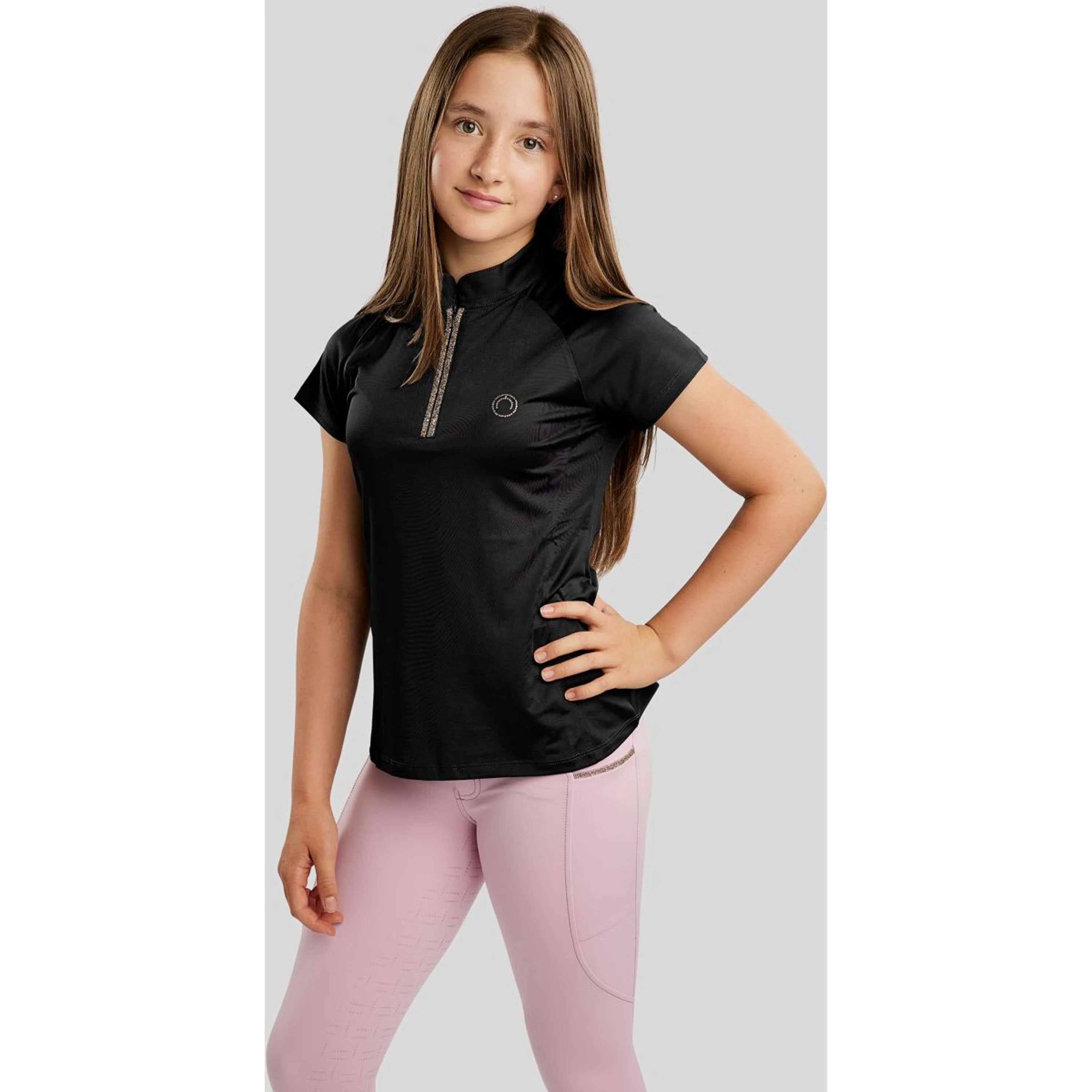 Montar Maglietta MoLila Champagne Crystals Junior Nero