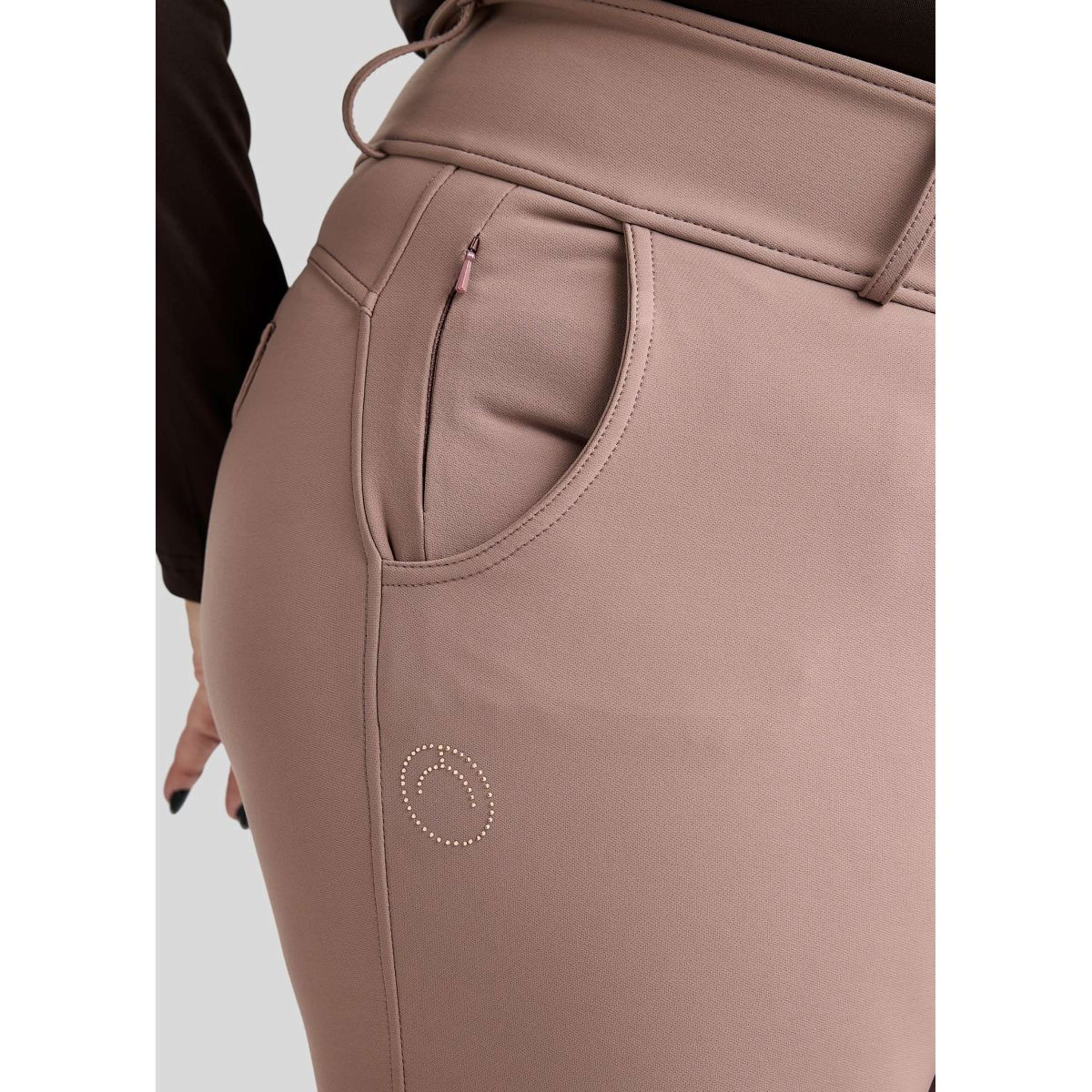 Montar Pantaloni da Equitazione Briella Curve Dusty Rose - Image 3