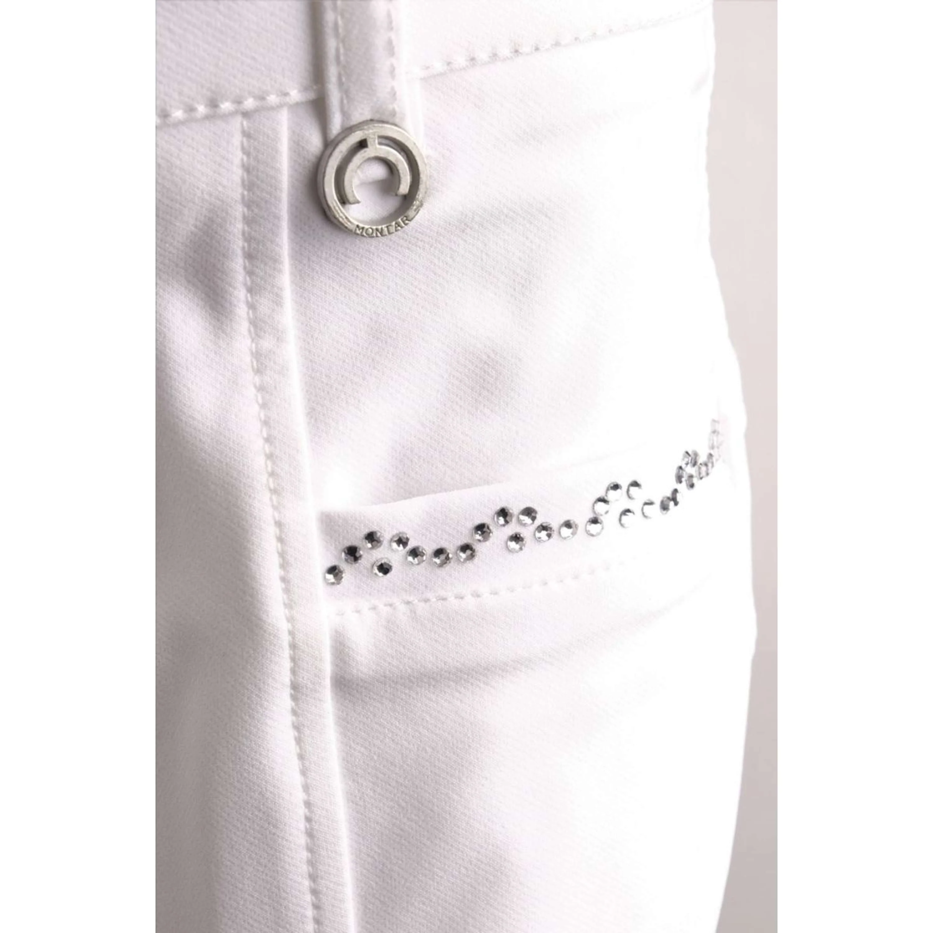 Montar Calzoni Crystal Full Grip Bianco - Image 2