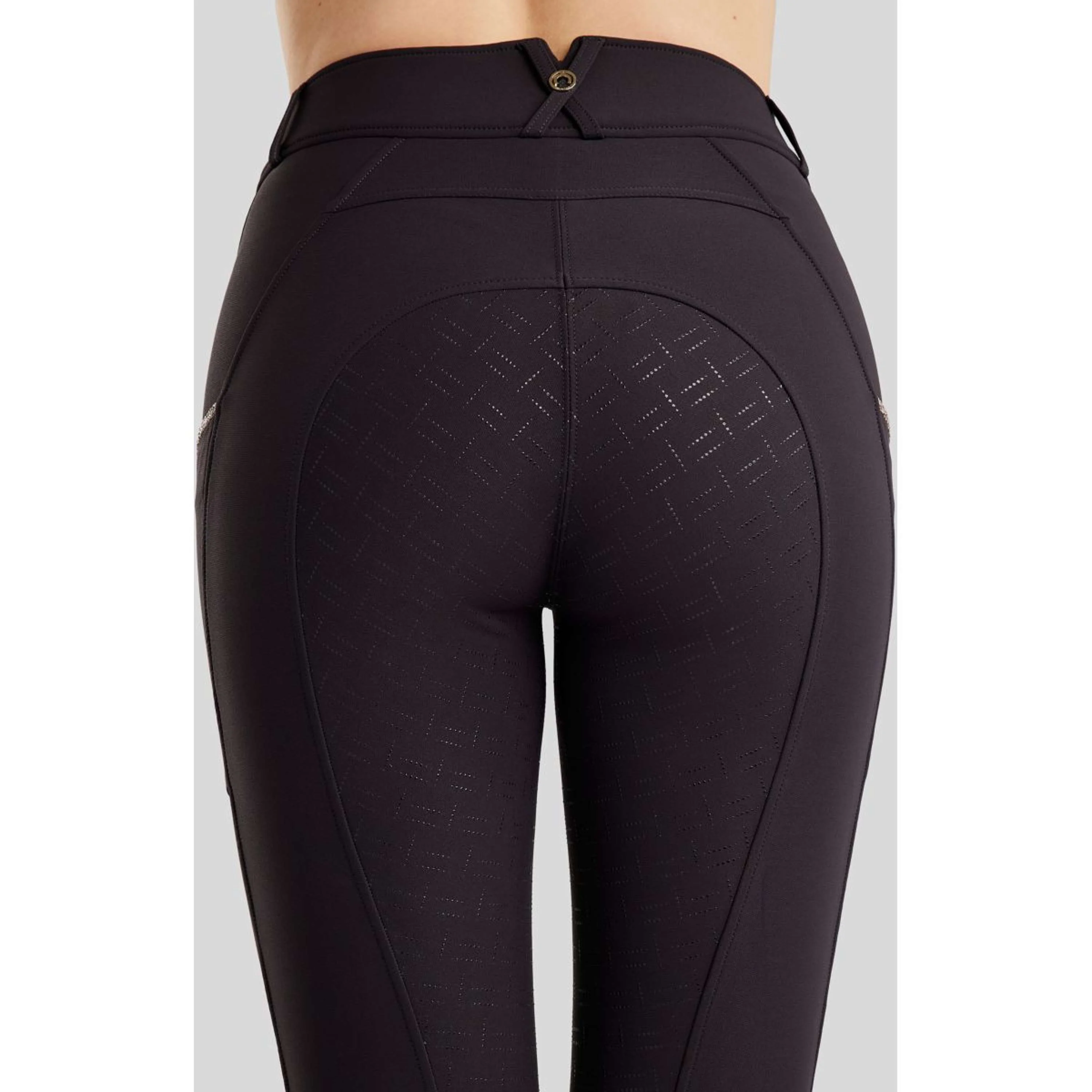 Montar Pantaloni da Equitazione MoLila Champagne Crystals Full Grip Navy - Image 3
