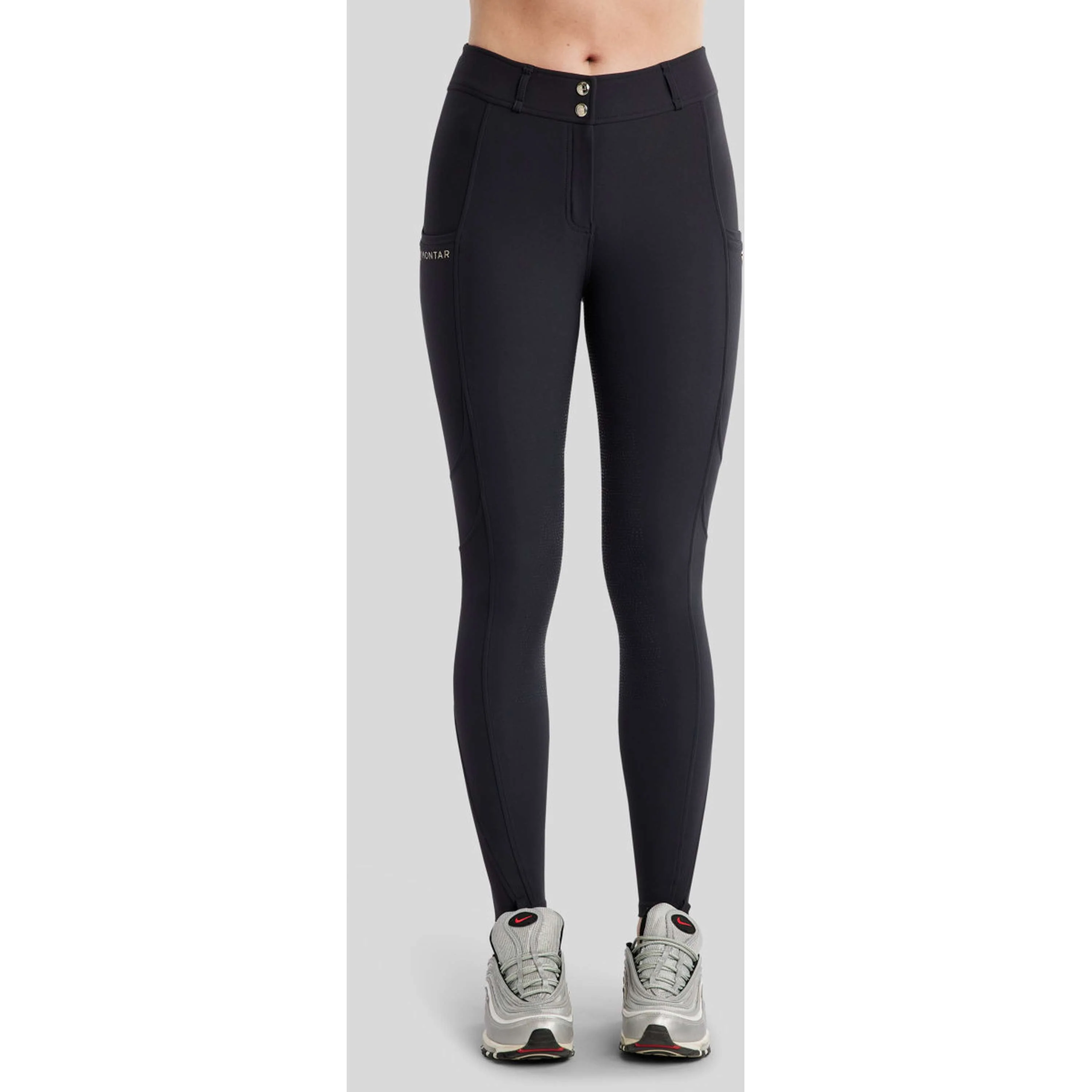 Montar Pantaloni da Equitazione MoPhilipa Full Grip Navy