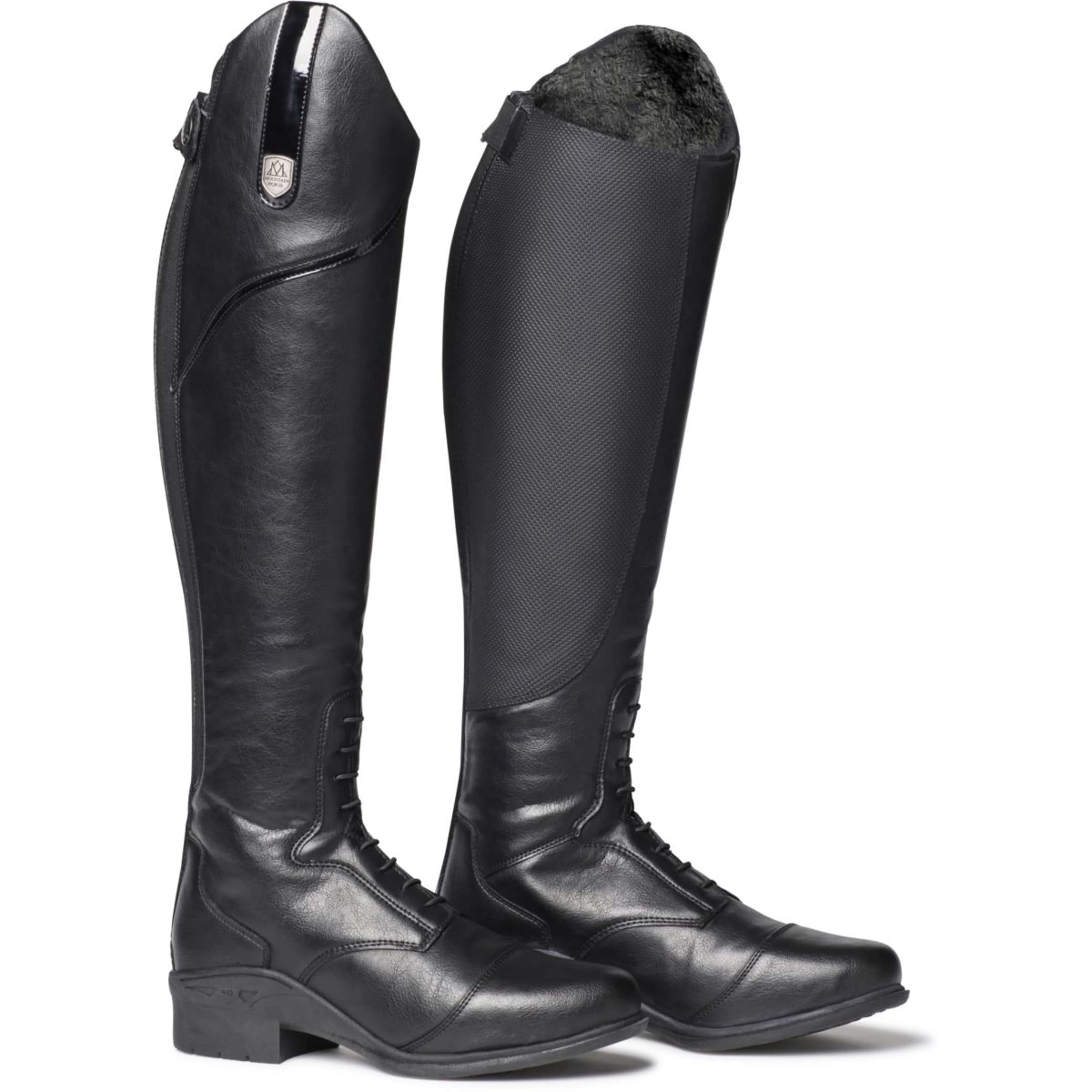 Mountain Horse Stivali da Equitazione Veganza Winter Tall Nero