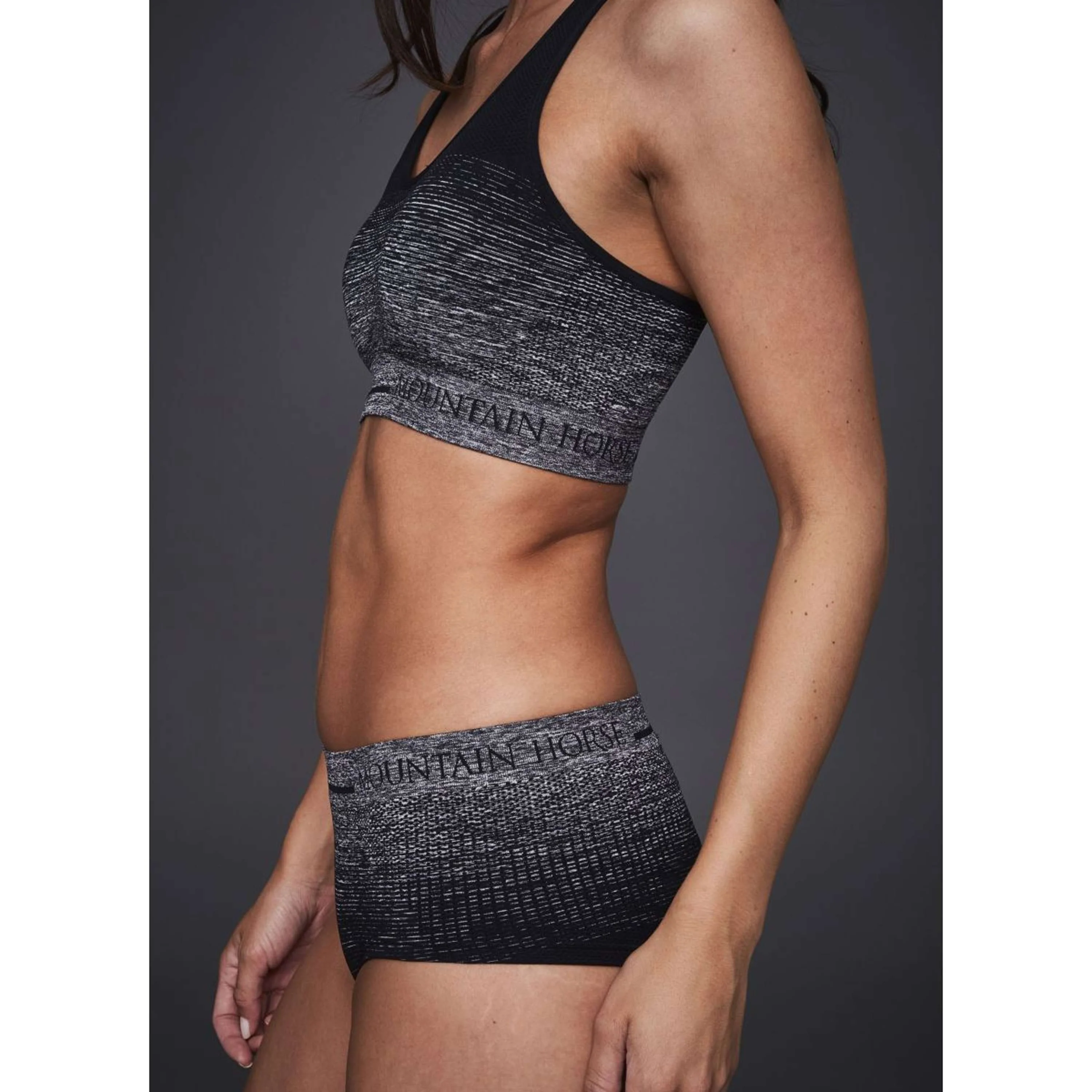 Mountain Horse Top Adore Tech Nero melange - Image 4
